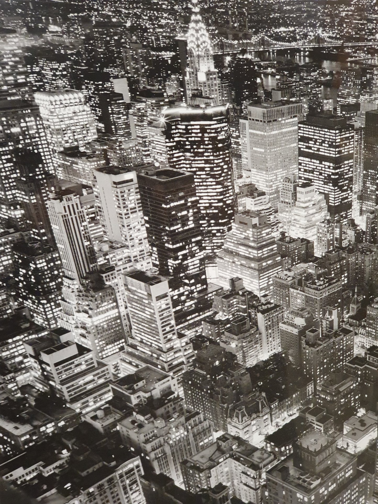 NEW YORK Black and White Photography Art in Black Wood Frame - 103801