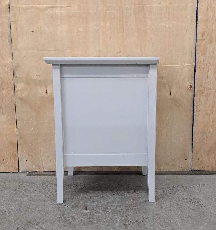 IKEA Single Light Grey Wood 2 Drawer Bedside Cabinet - 104715