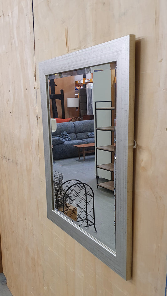 Silver Square Mirror - 104687