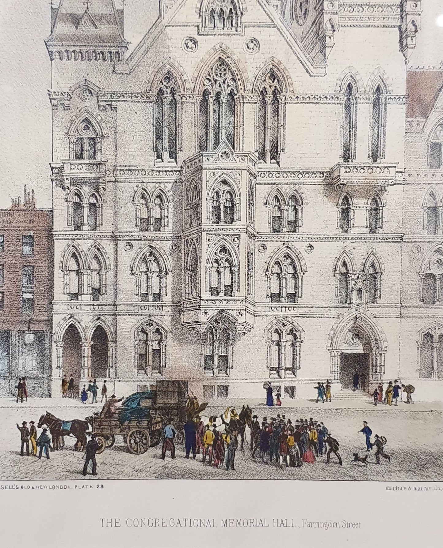 The Congregational Meorial Hall, Farringdon Street Vintage Art Print - 103773