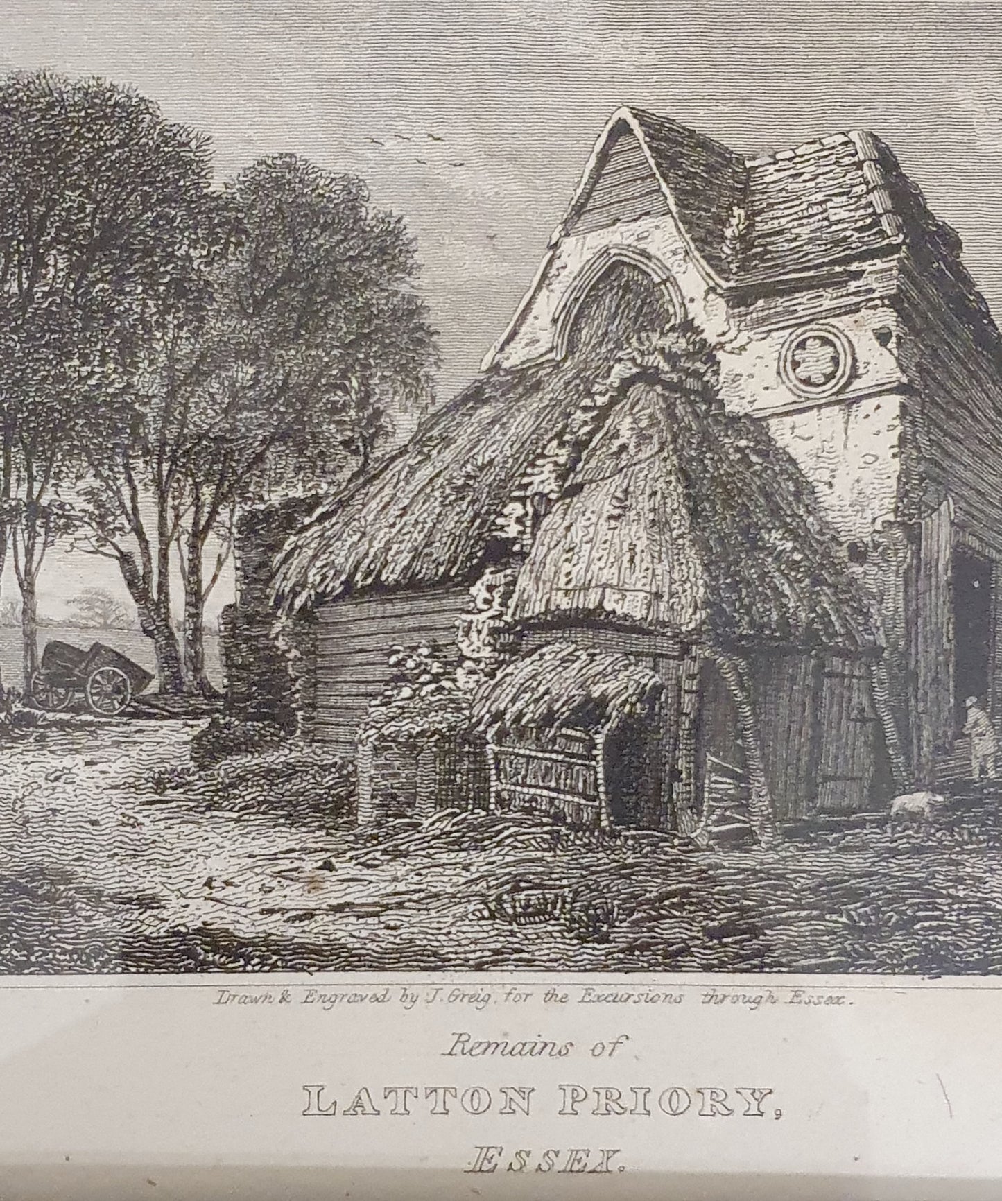 Remains of Latton Priory Vintage Art Print - 103766
