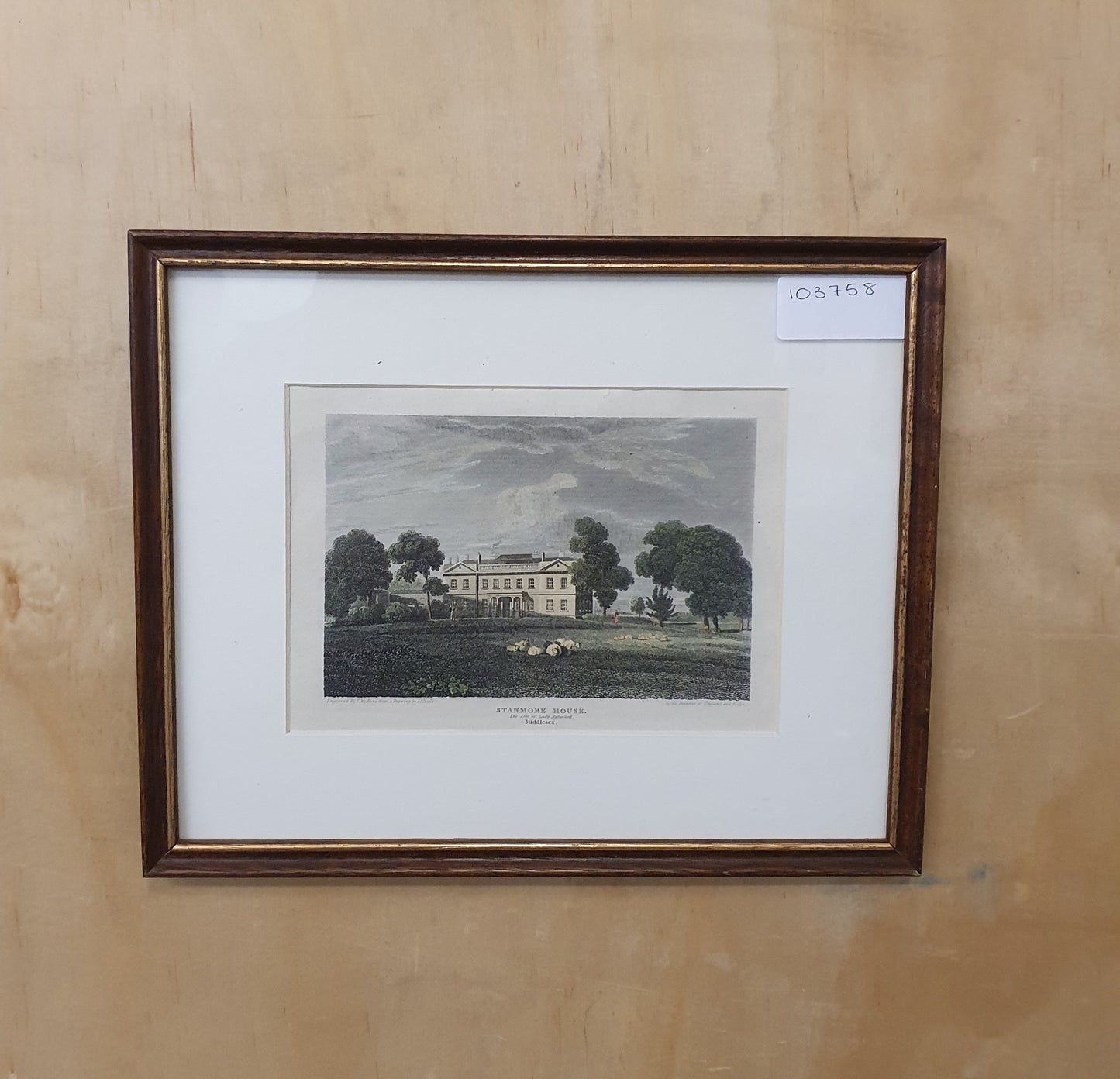 Stanmore House, Middlesex Art Print in Wooden Frame - 103758
