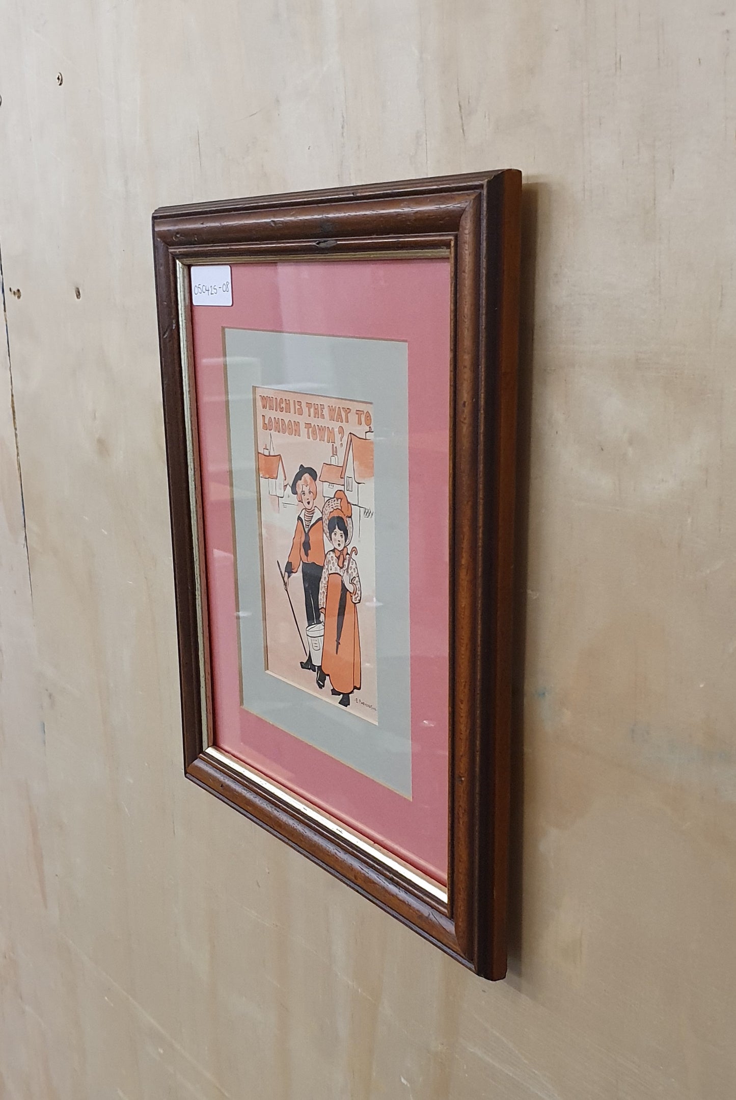 "Which is the way to London Town" Art Print in Frame - 050425-08