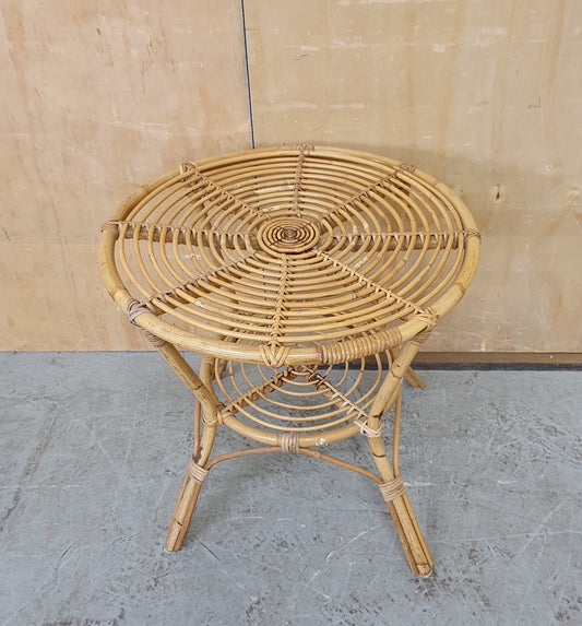 2 Tier Round Rattan Coffee Table - 104187