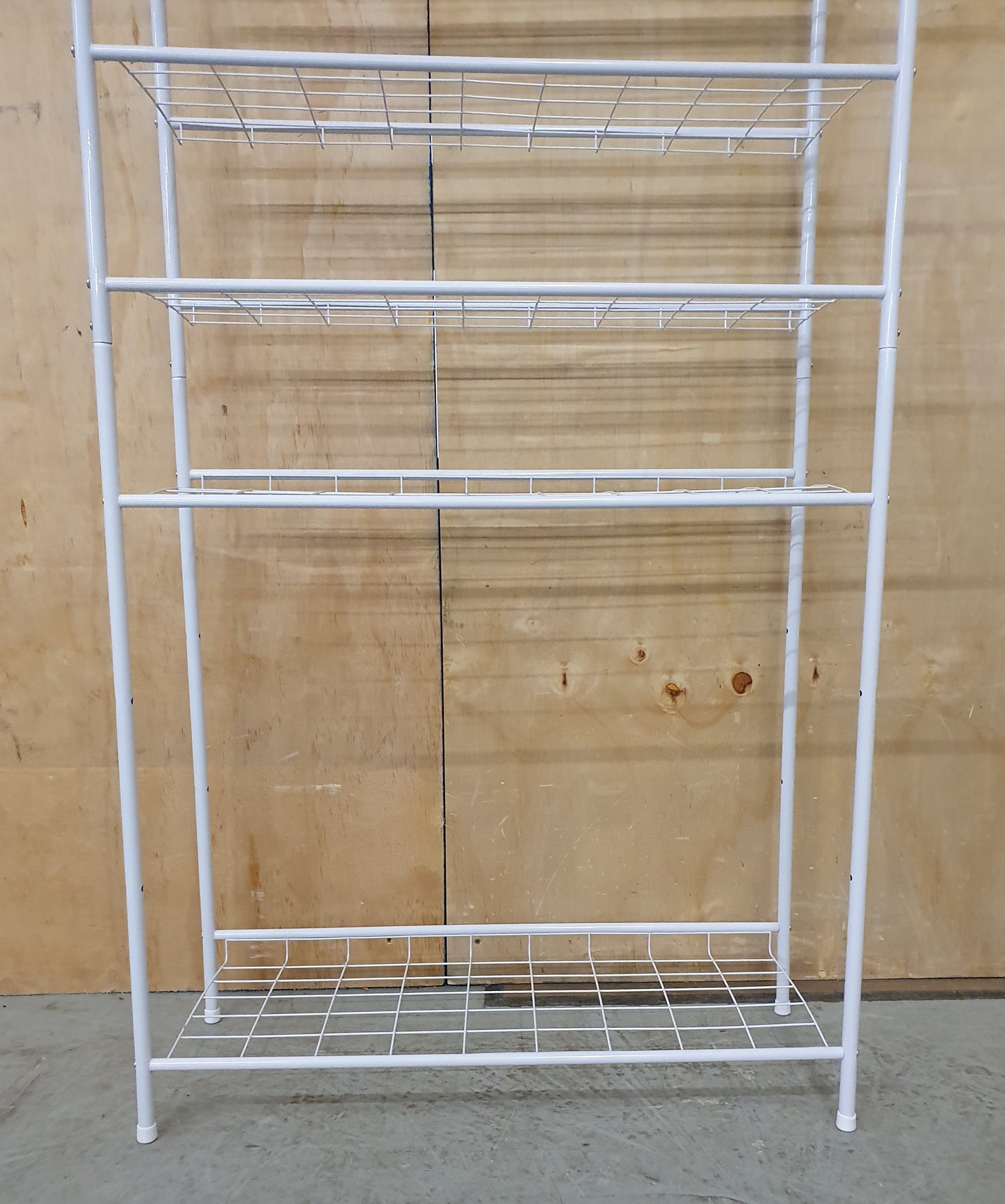White Metal Tall Shoe Storage - 103718