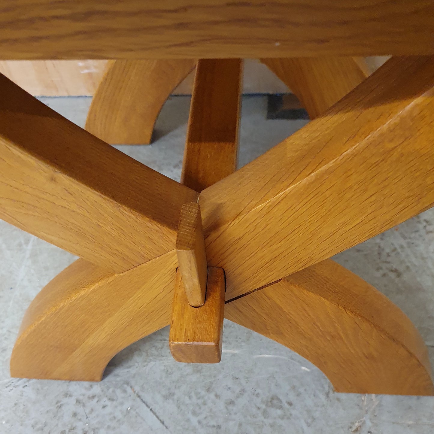 Solid Wood Coffee Table with Cross Over Feet  - 104110