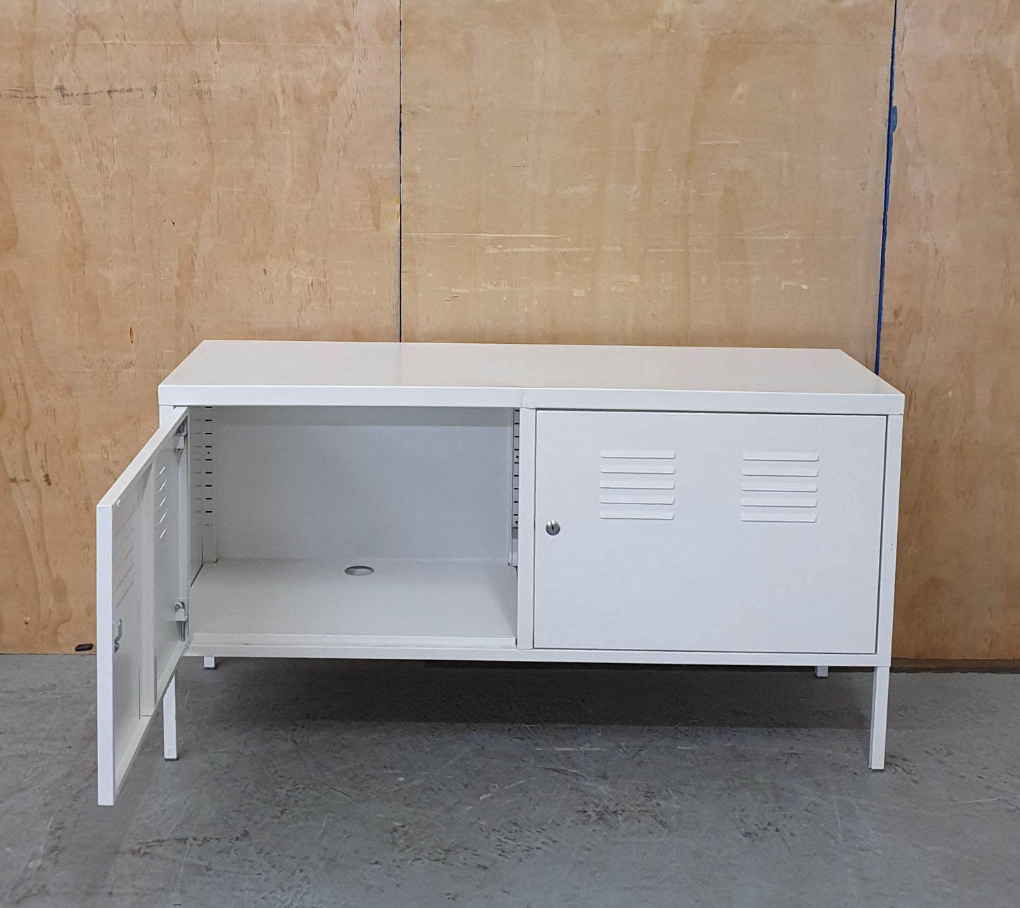 IKEA PS White Metal Lockable Cabinet - 104317