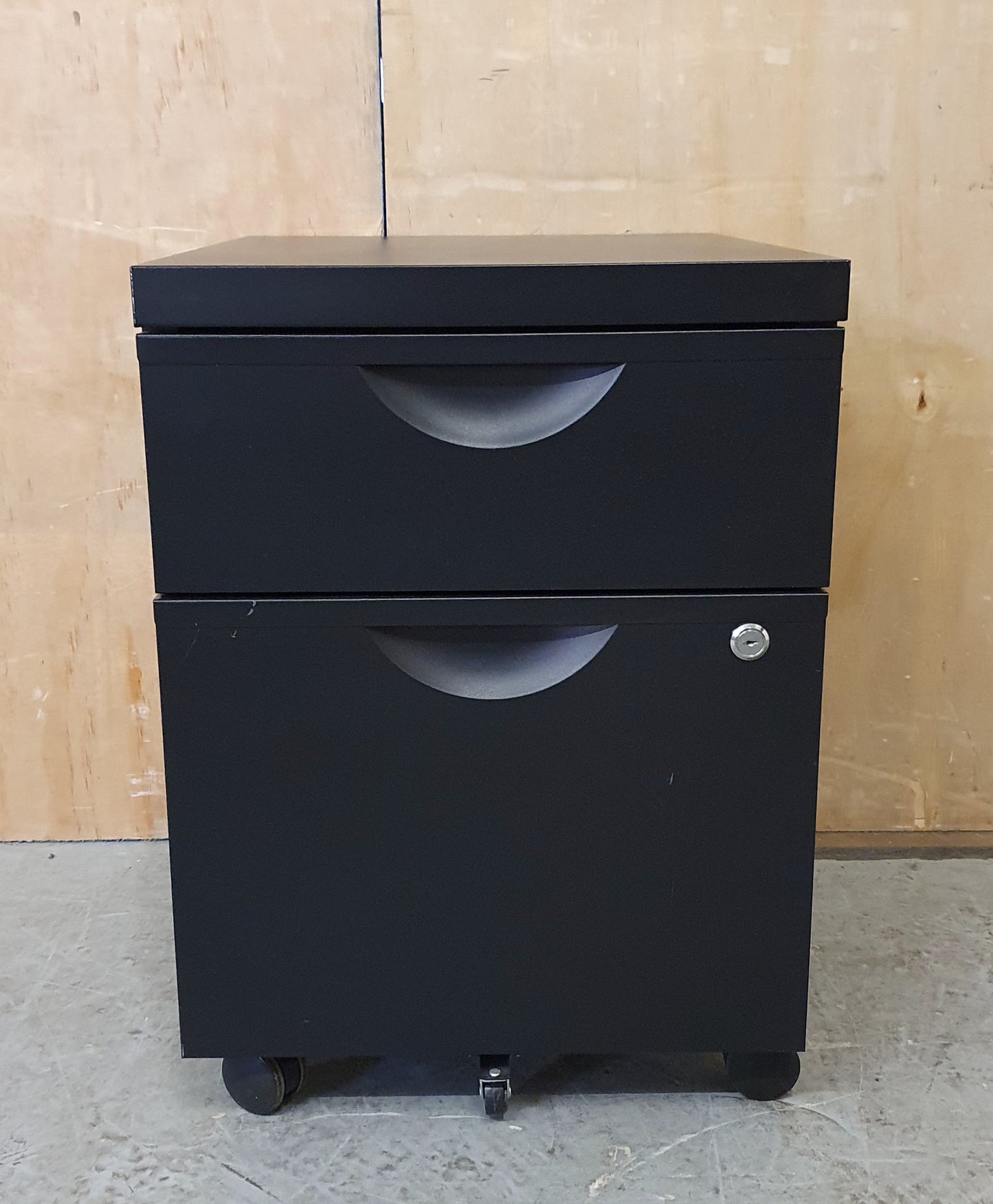 Small 2 Drawer Black Filing Cabinet - 104329