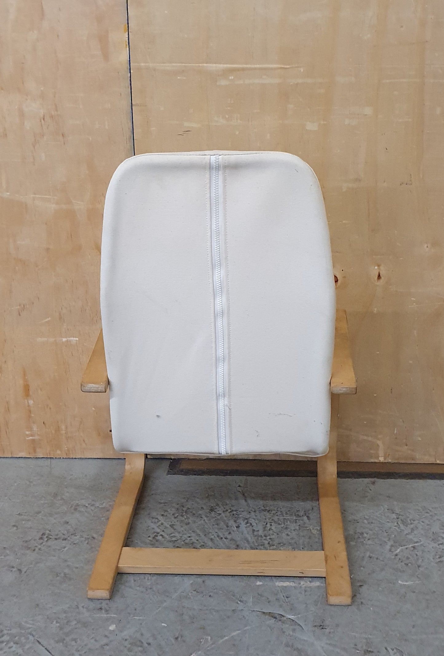 Cream Canvas Children's Chair with Wooden Frame - EL104473