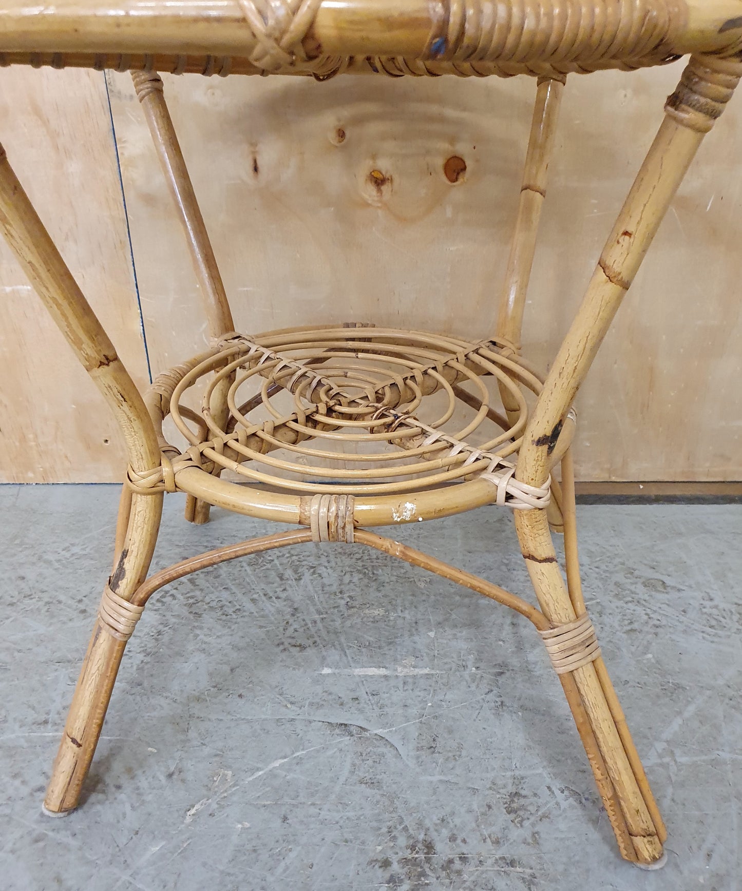 2 Tier Round Rattan Coffee Table - 104187