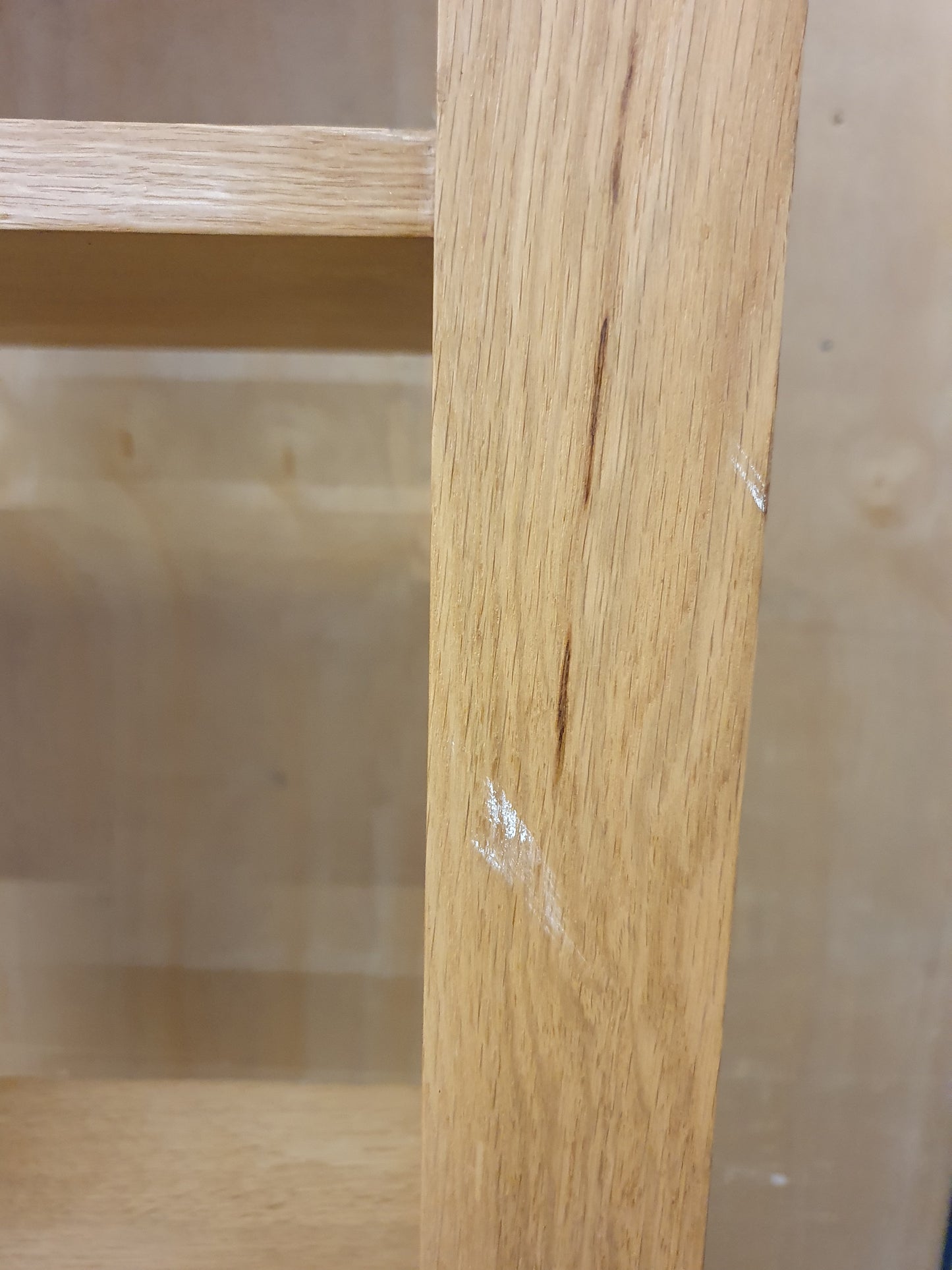 Large Oak Shelving Unit with 8 Sections - 104485