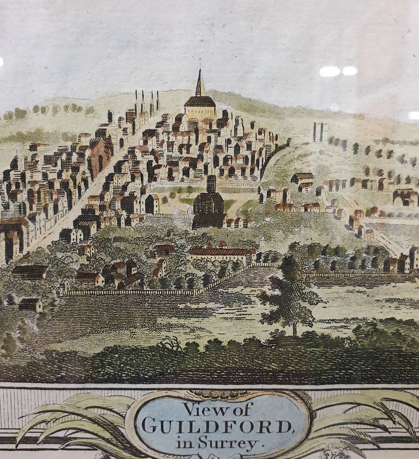 View of Guilford in Surrey Vintage Art Print - 103754