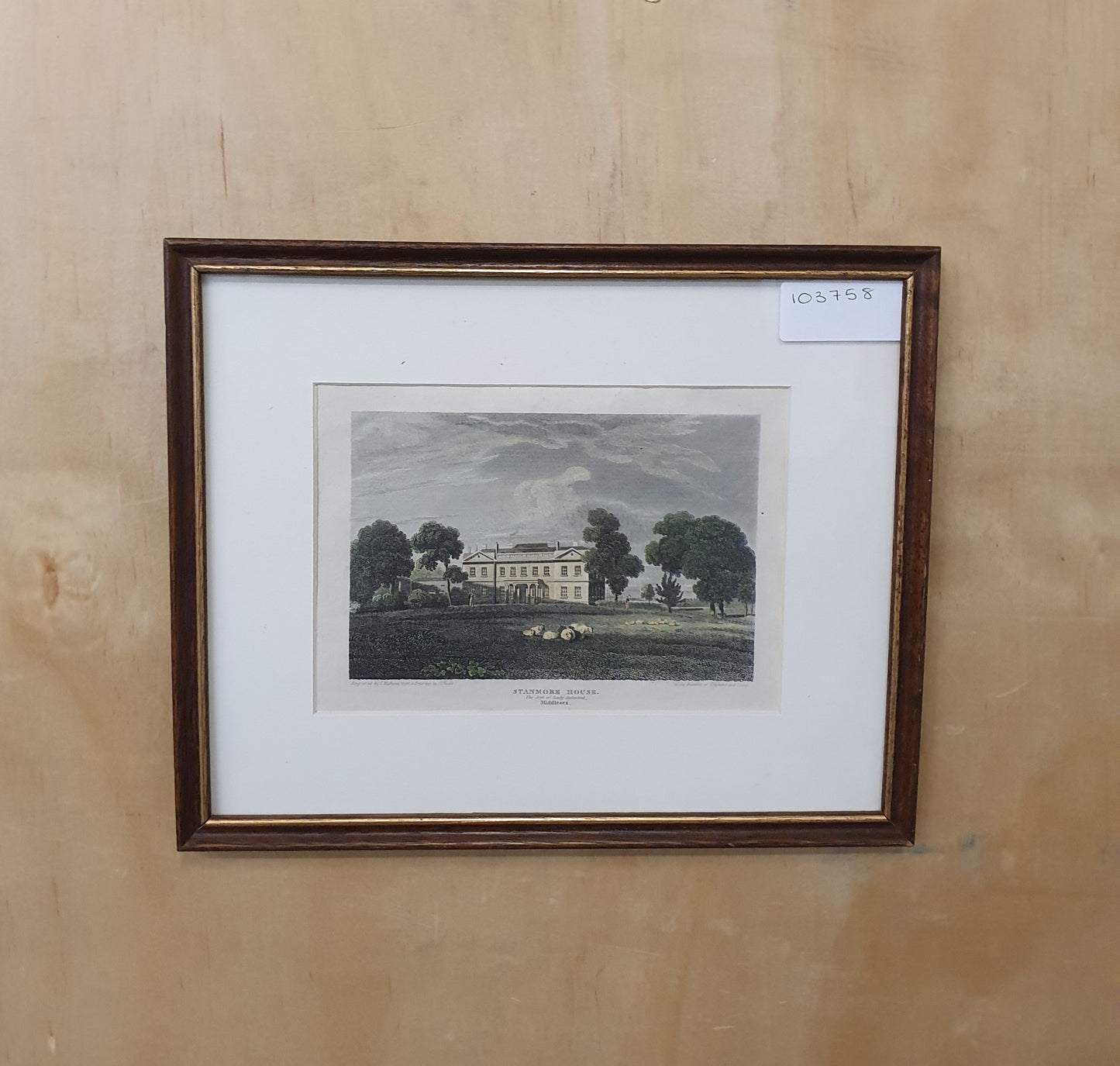 Stanmore House, Middlesex Art Print in Wooden Frame - 103758