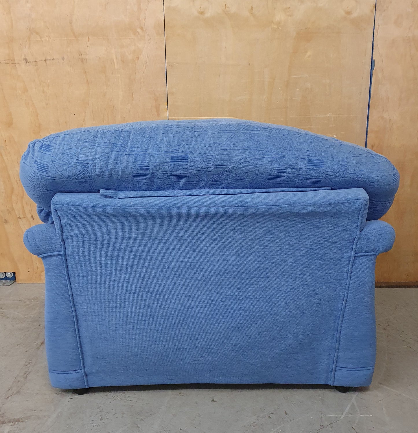 Blue Armchair with Removable Armrests and Backrest - 104156