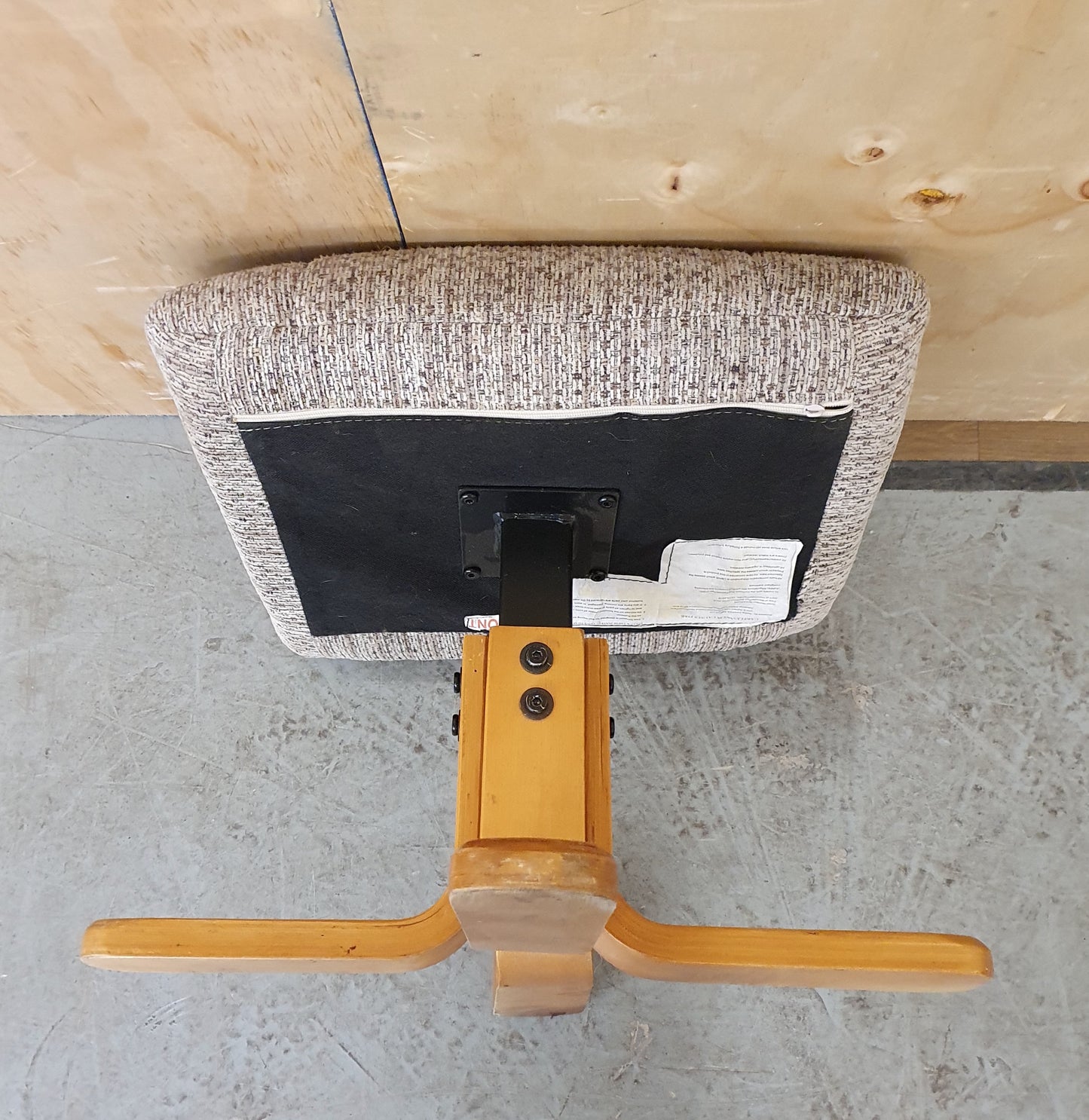 4 Wooden Leg Footstool with Removable Seat Cover - EL103947