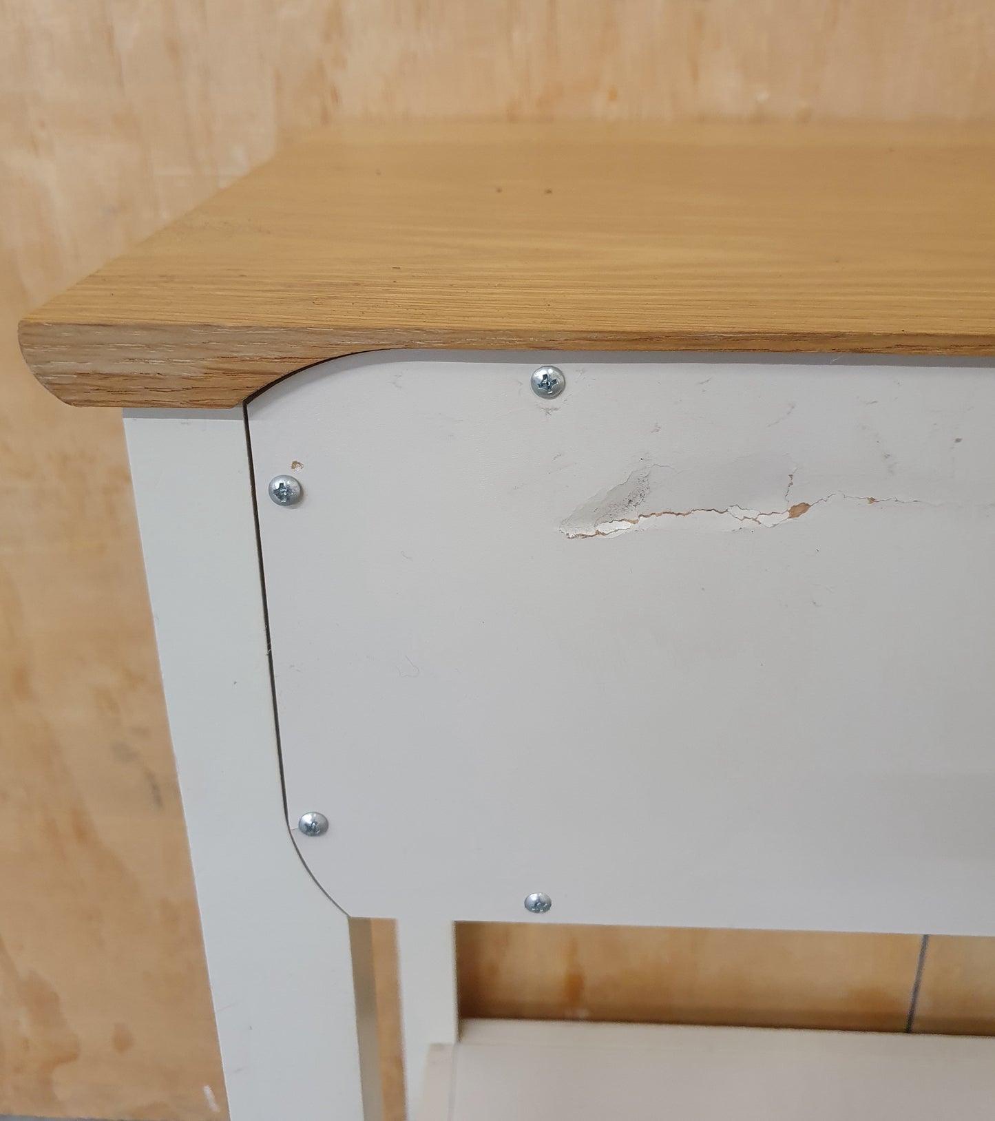 JOHN LEWIS 2 Tier Butterscotch Wood End Table with 2 Top Drawers - EL104471