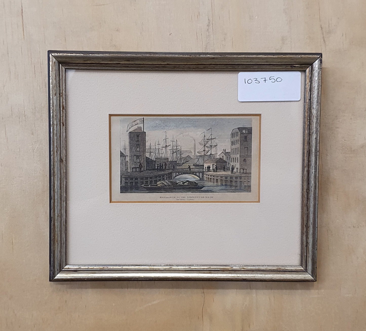Entrance to the Limehouse Dock, Regent Canal Vintage Art Print - 103750