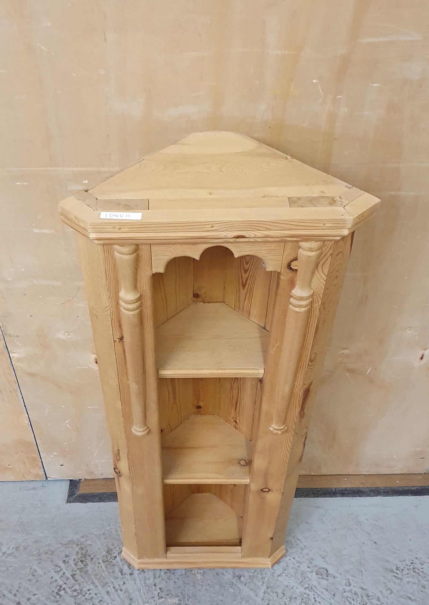 Small Wooden Corner Shelving Unit - 104011
