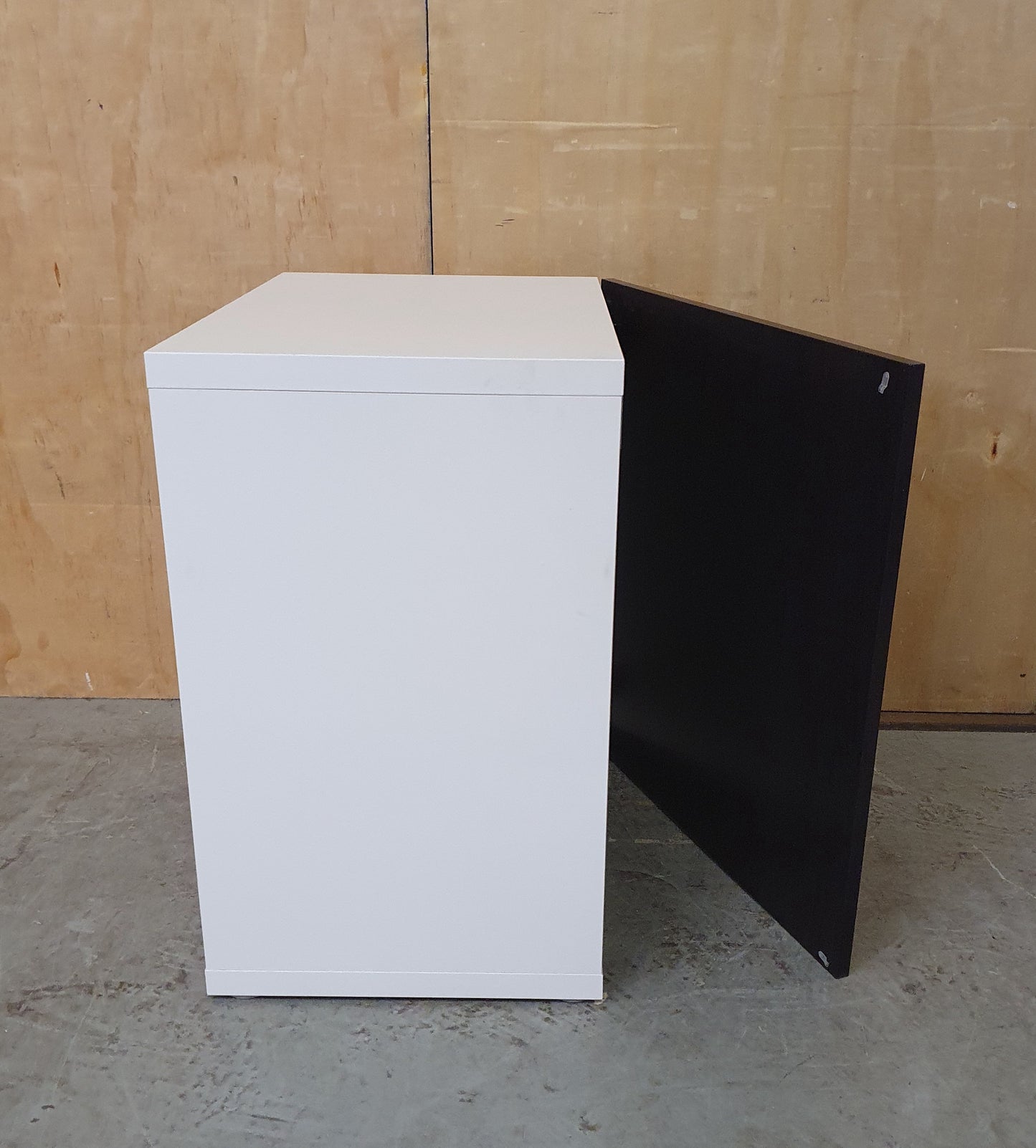 IKEA LAPPVIKEN 1 Door Black and White Cabinet - EL104563