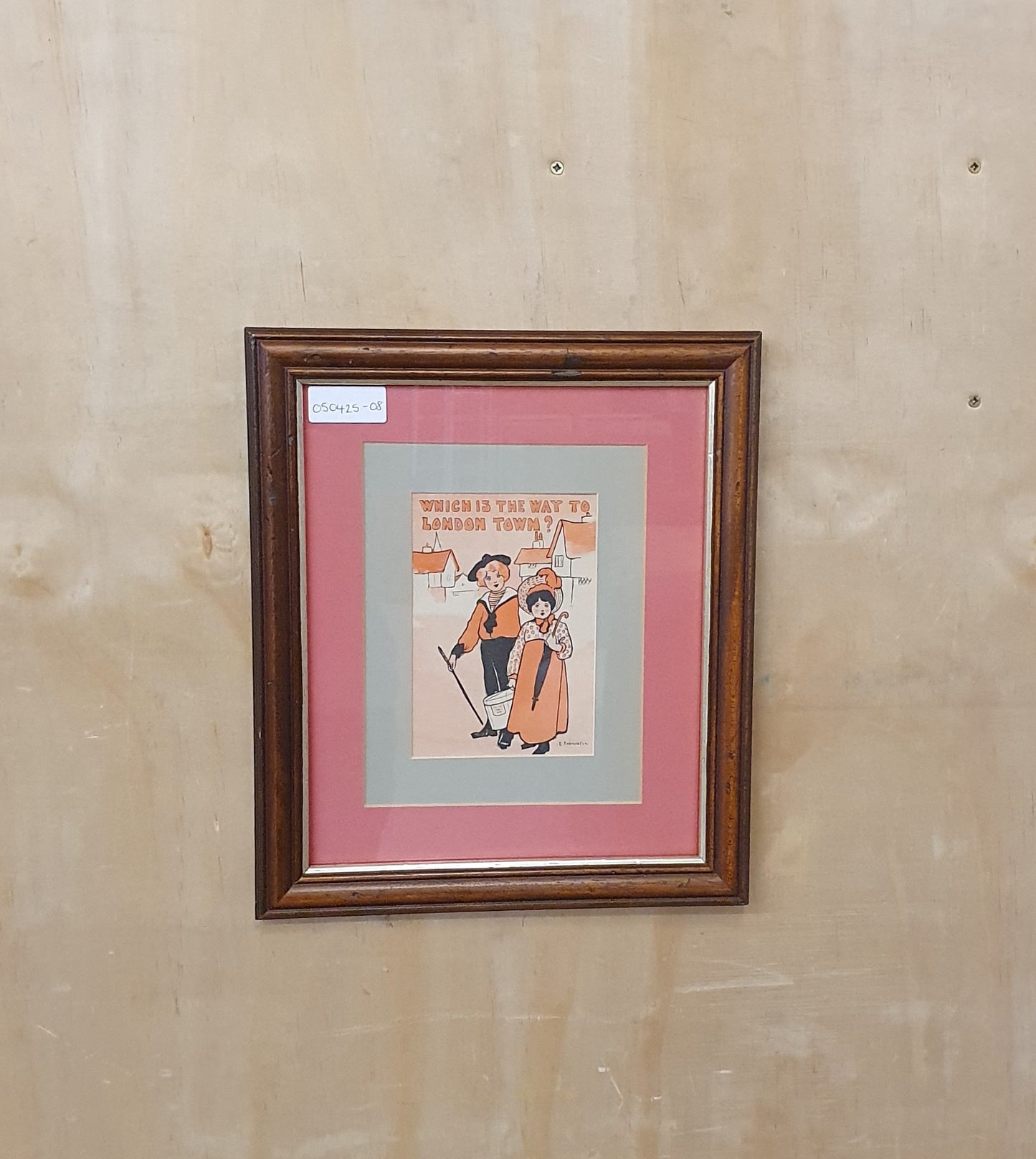 "Which is the way to London Town" Art Print in Frame - 050425-08