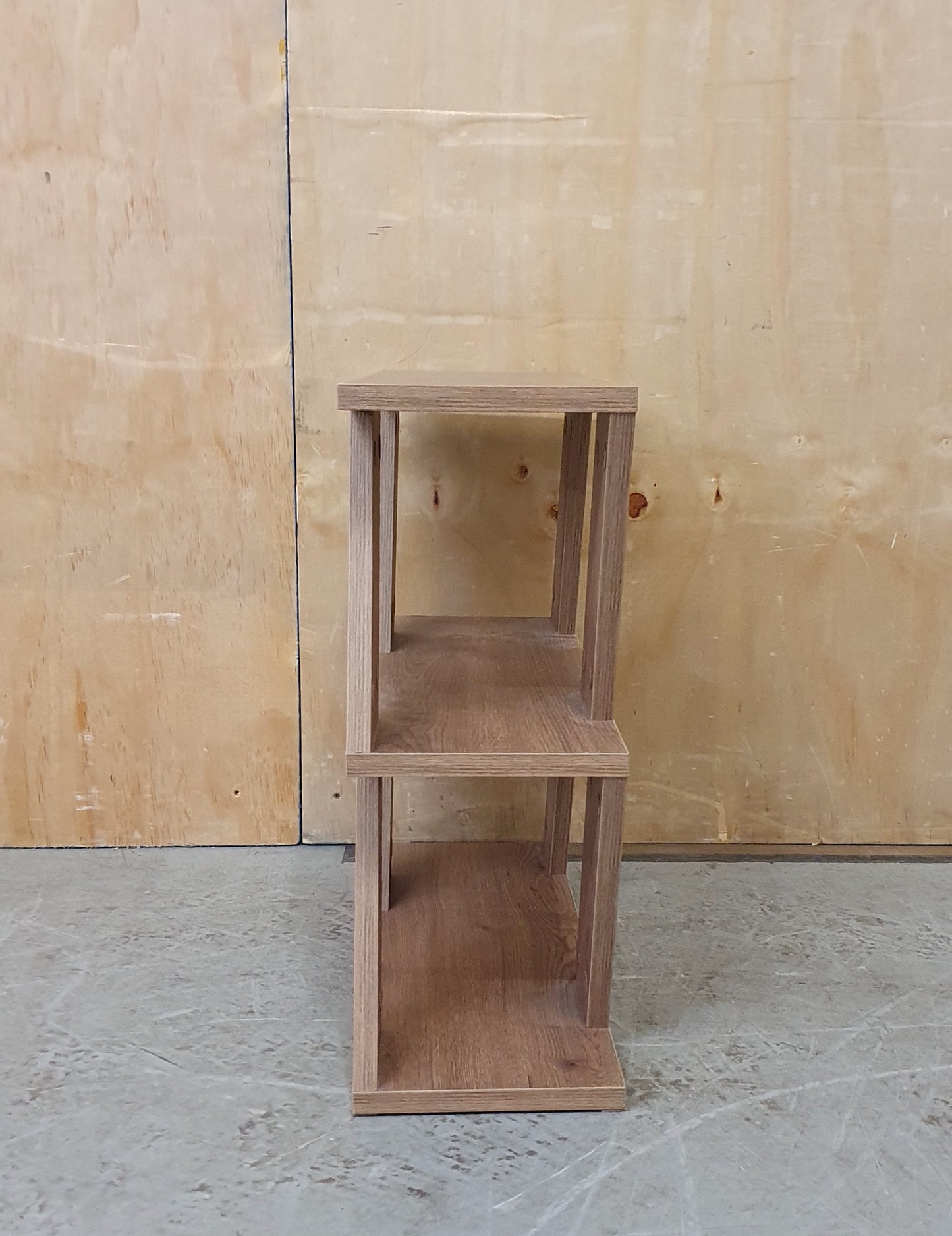 Wood Slim Side Table with Slanted Panel Sides - EL104220