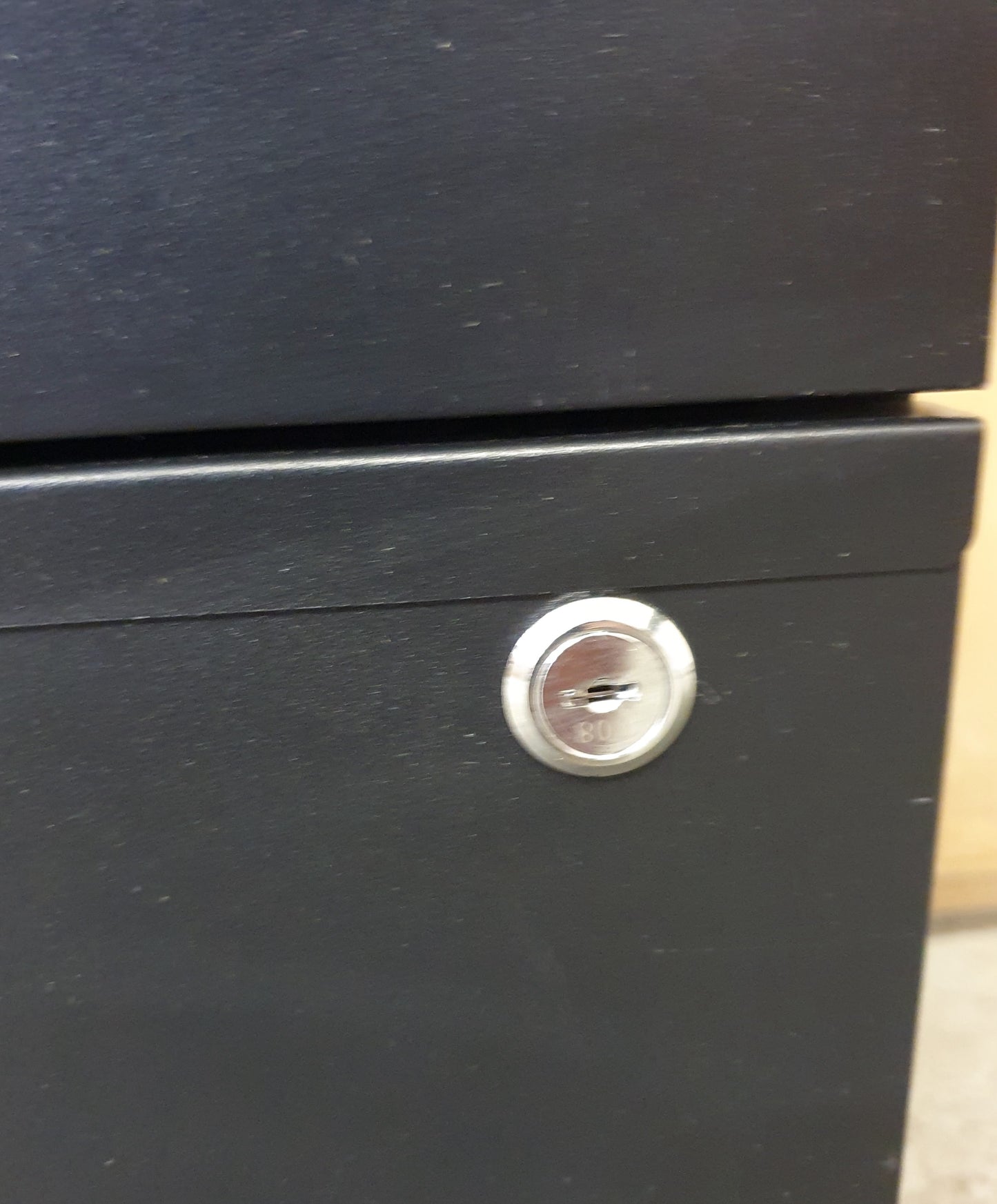 Small 2 Drawer Black Filing Cabinet - 104329