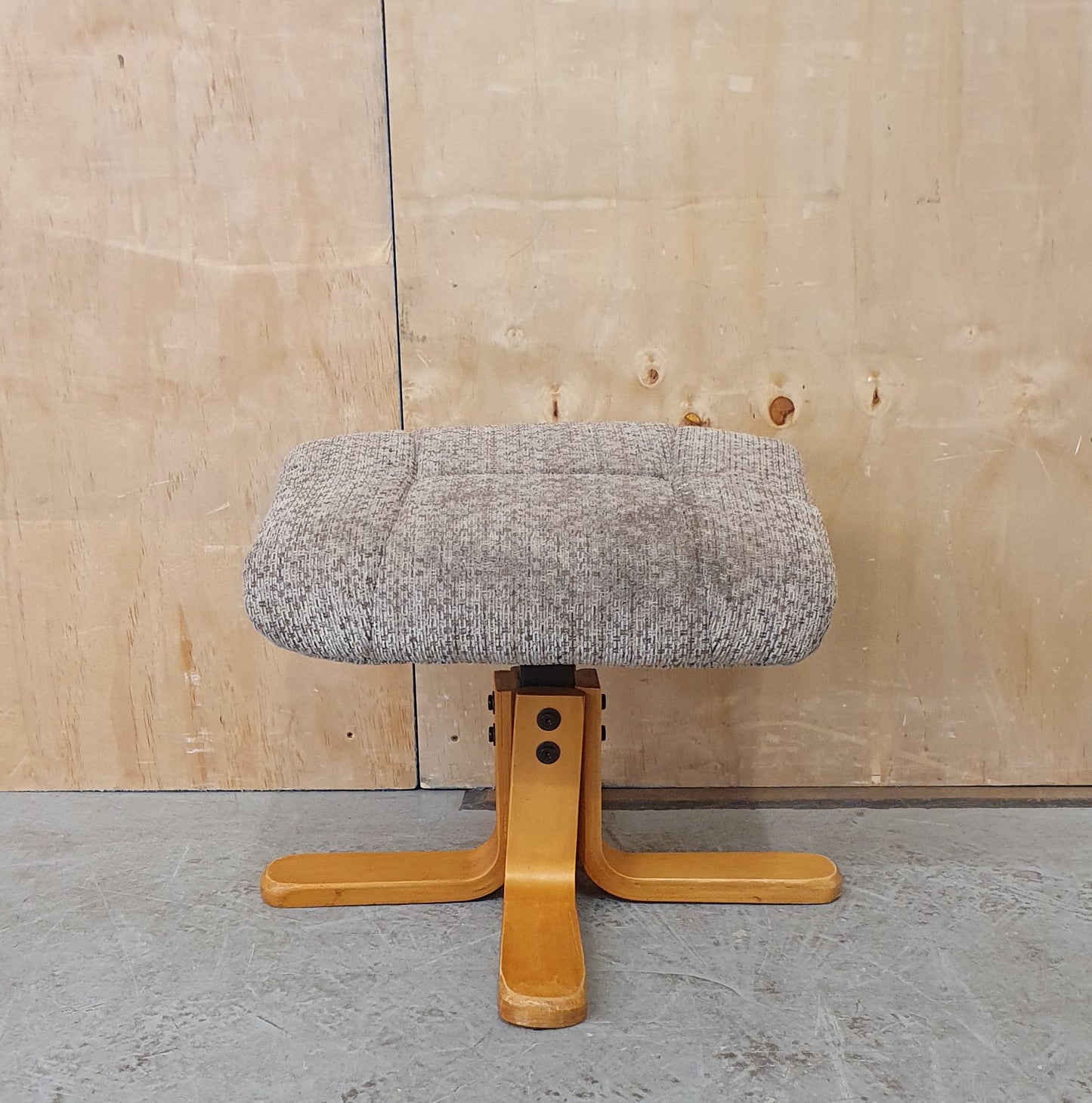 4 Wooden Leg Footstool with Removable Seat Cover - EL103947