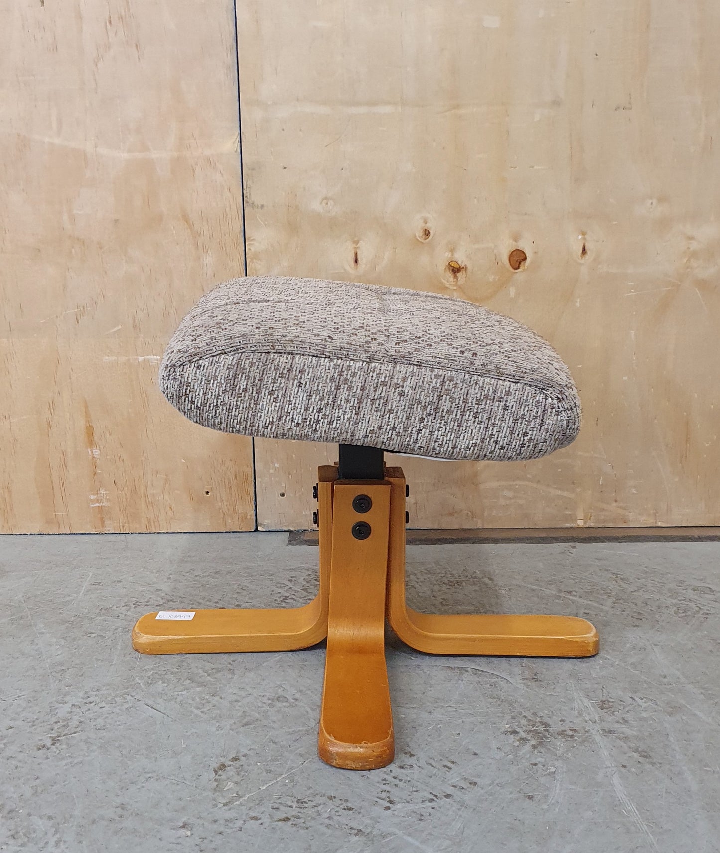 4 Wooden Leg Footstool with Removable Seat Cover - EL103947