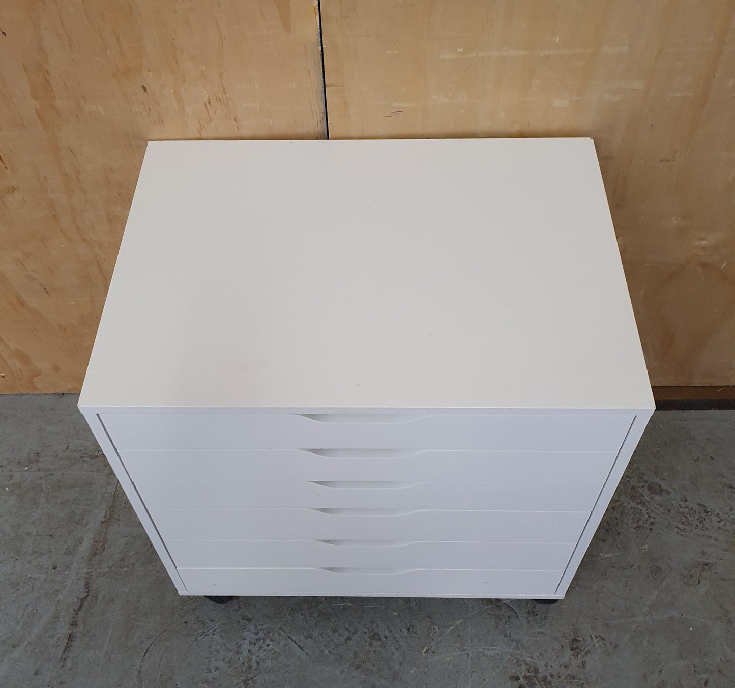 IKEA ALEX White Wood Storage Drawers on Castor Wheels - 104296