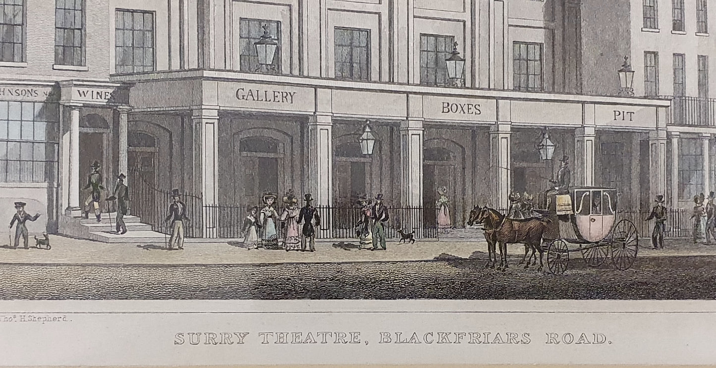 Surry Theatre, Blackfriars Road Vintage Art Print - 103757