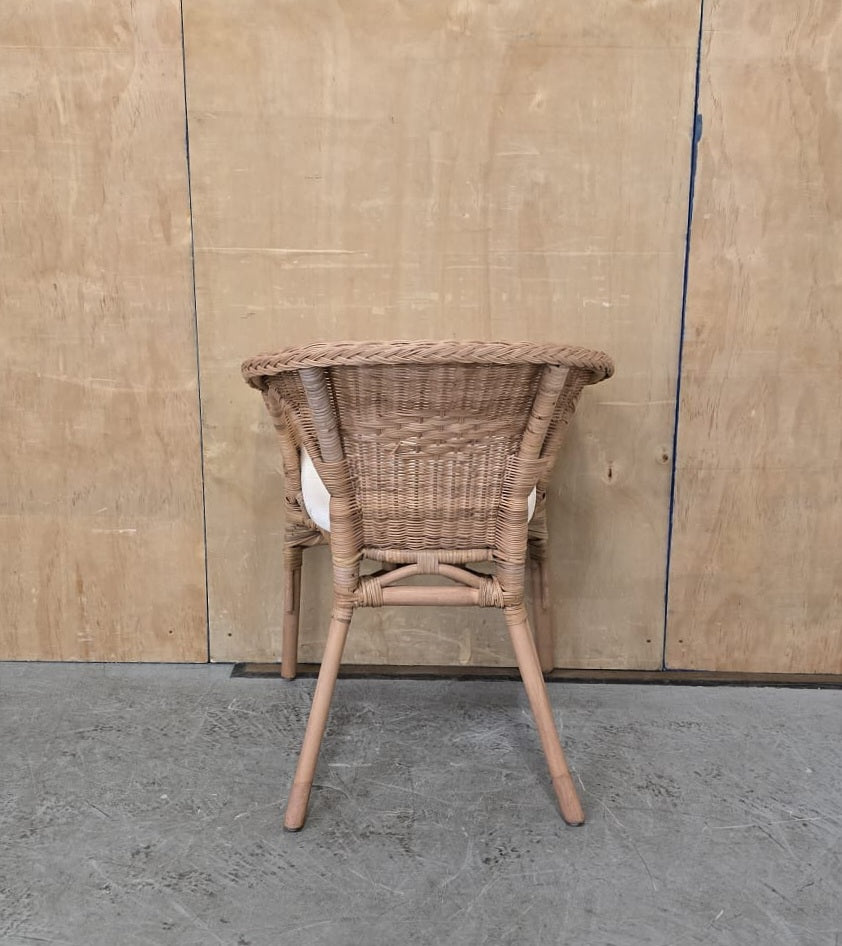 IKEA AGEN Single Rattan Chair with Seat Cushion - 104744