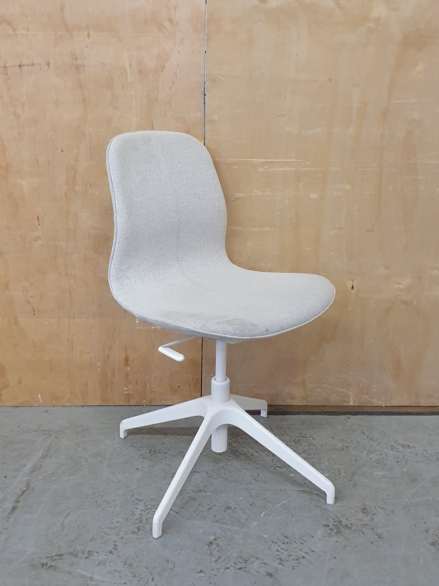 IKEA LÅNGFJÄLL Off White Fabric Office Chair - 104344