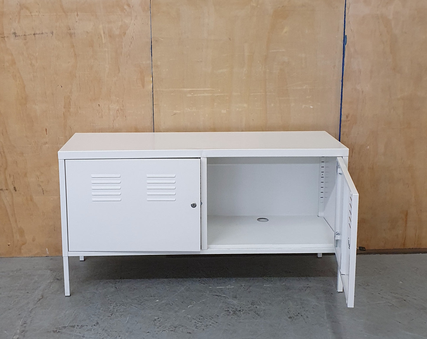 IKEA PS White Metal Lockable Cabinet - 104317