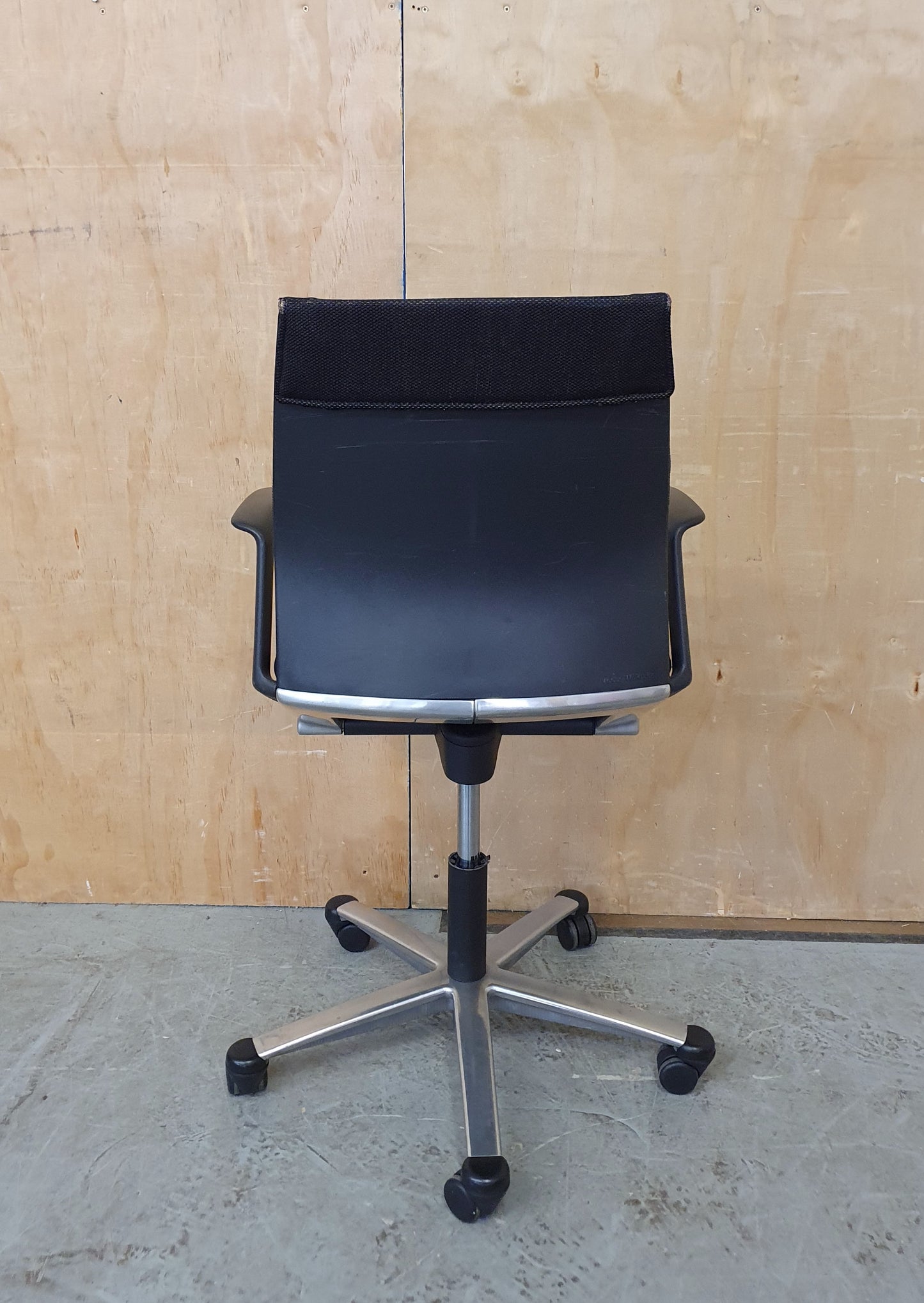 Black Fabric Office Chair on Castor Wheels - 104340