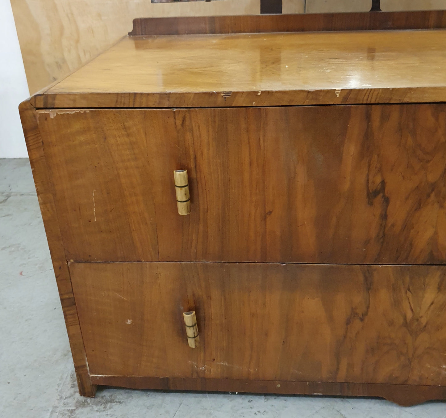 Vintage 2 Drawer Dressing Table with Mirror - EL103879