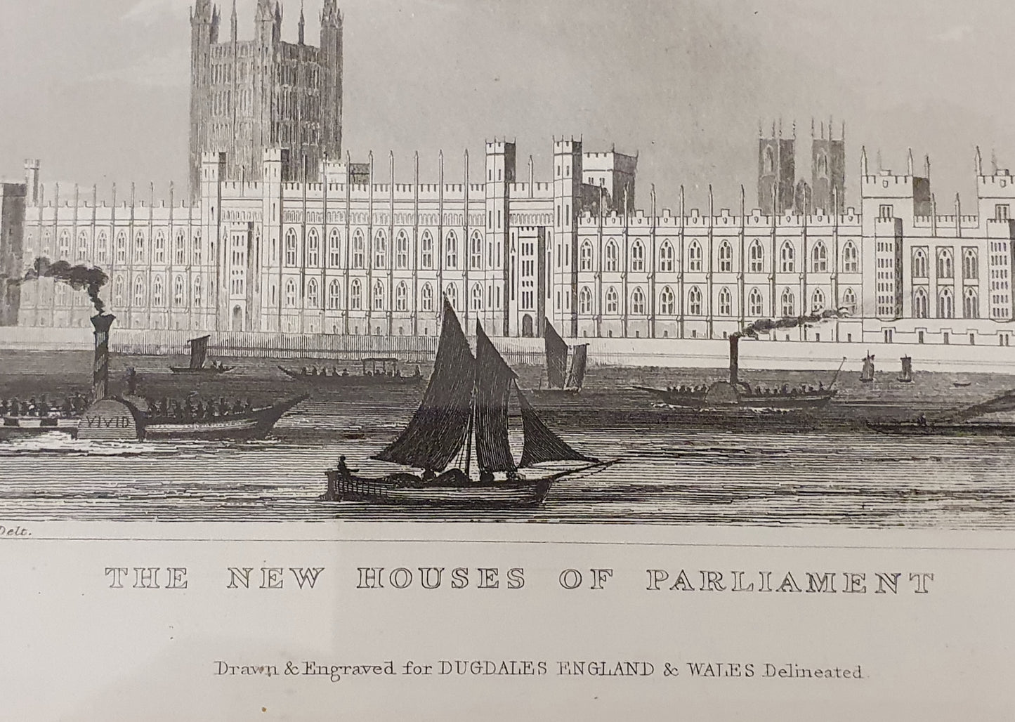 The New Houses of Parliment Vintage Art Print - 103747