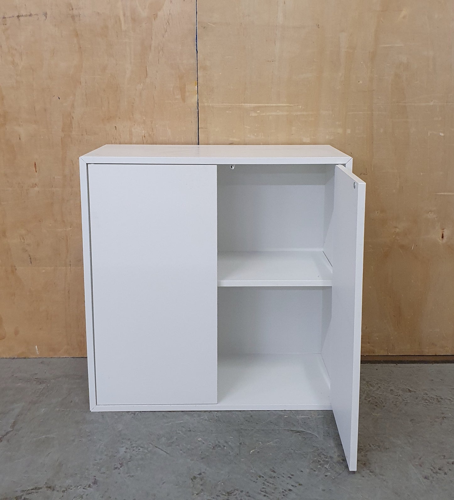 IKEA White Small 2 Door Cabinet with Internal Shelving - 104882