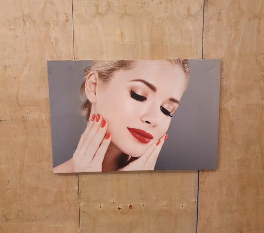 Large Canvas Art Print of " Woman Holding Her Face" - BB250324-5