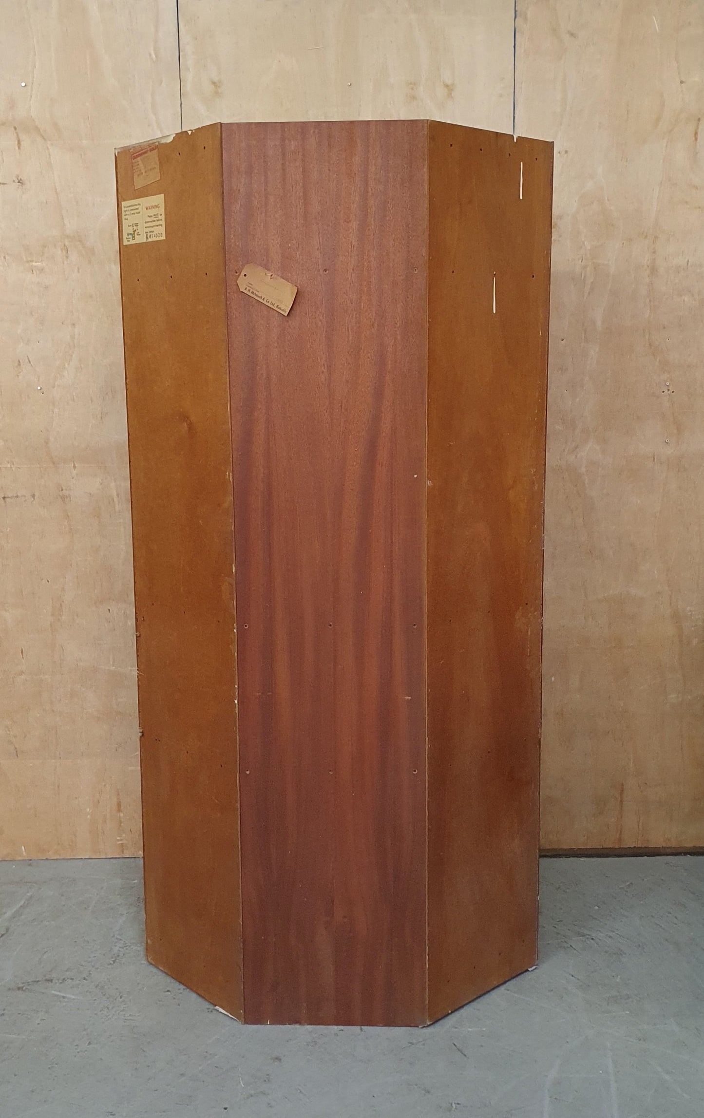 A.H. McIntosh & Co Large 2 Tier Glass Cabinet with Glass Shelves -104274