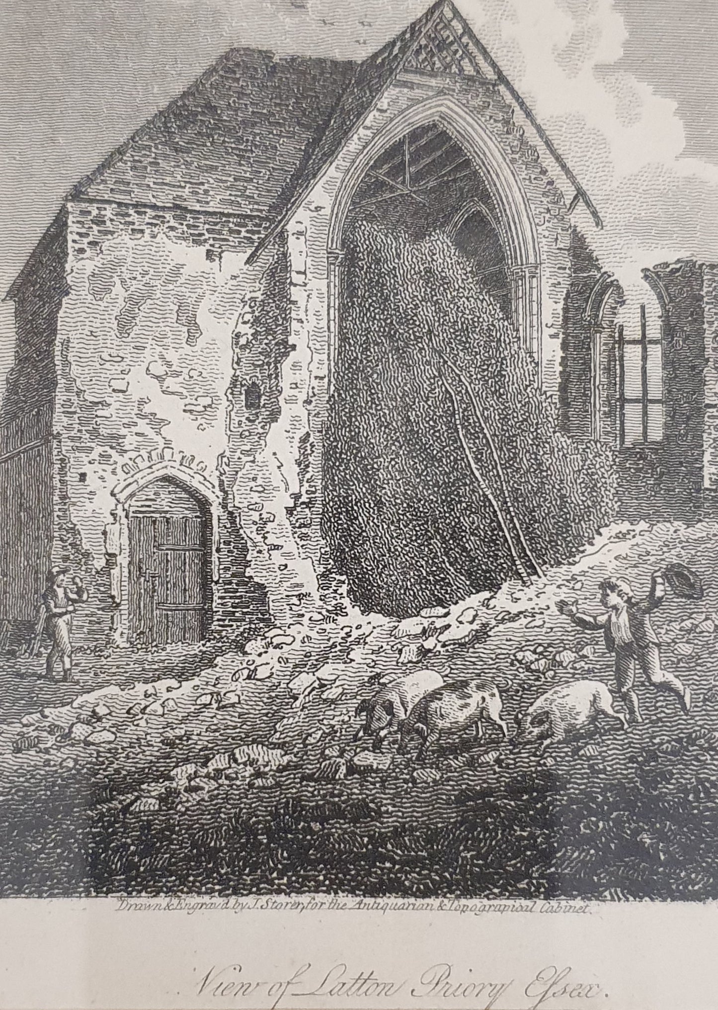 Interior of Latton Priory, Essex (19th Centuary Essex) Vintage Art Print - 103748
