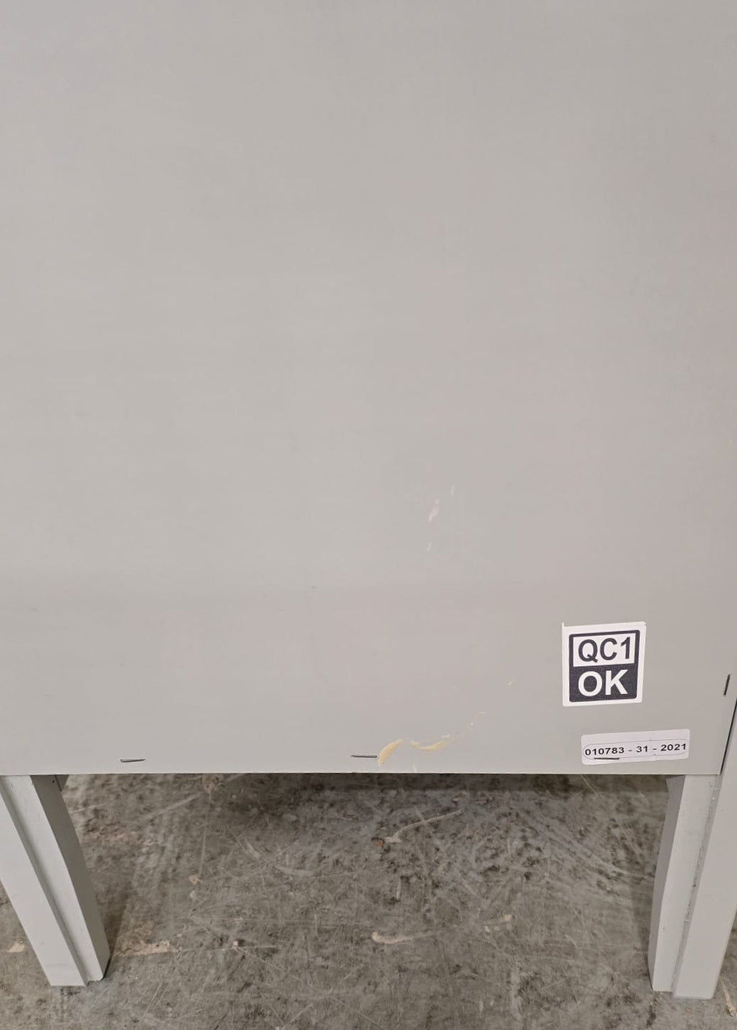 IKEA Single Light Grey Wood 2 Drawer Bedside Cabinet - 104715
