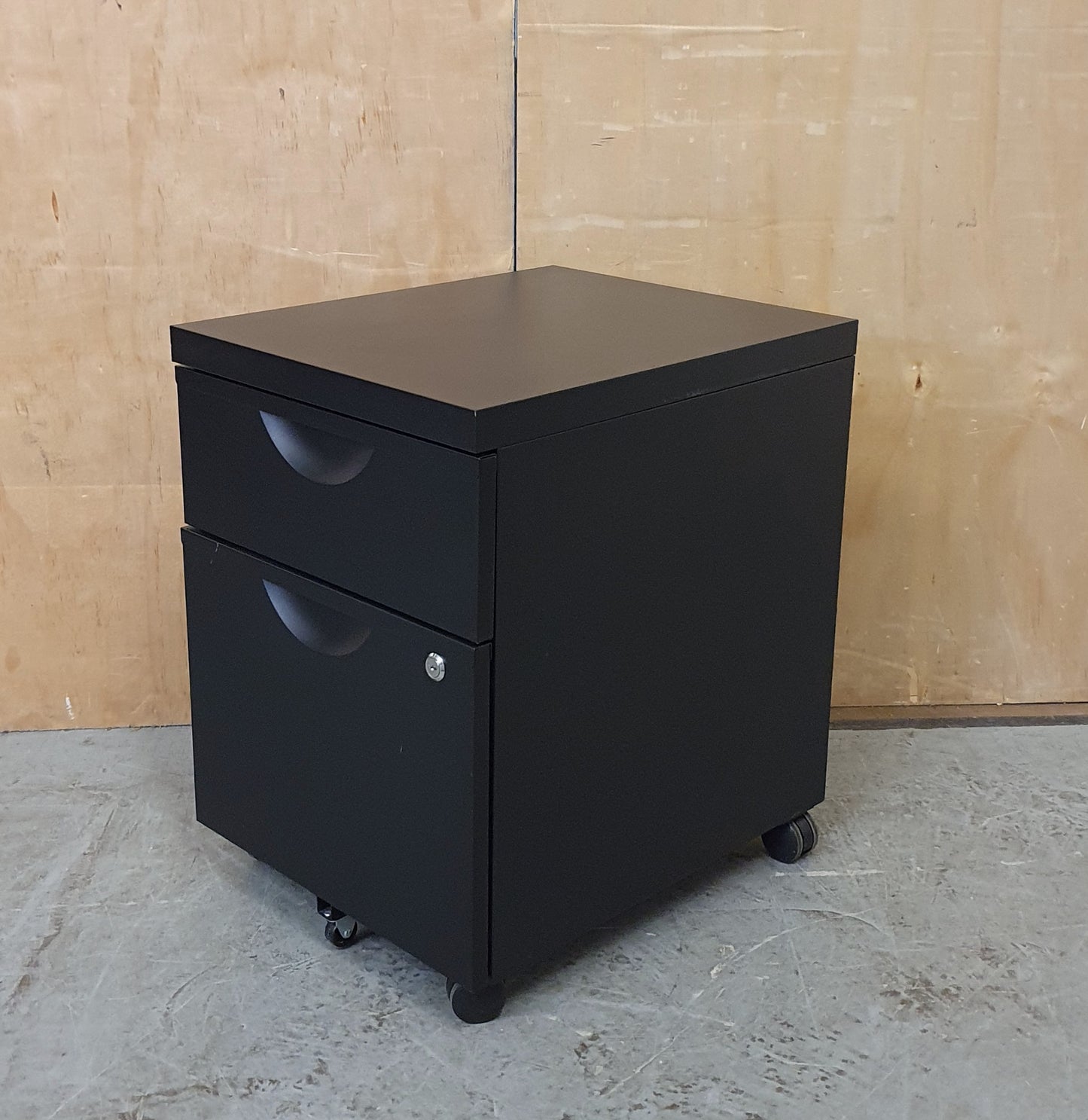 Small 2 Drawer Black Filing Cabinet - 104329