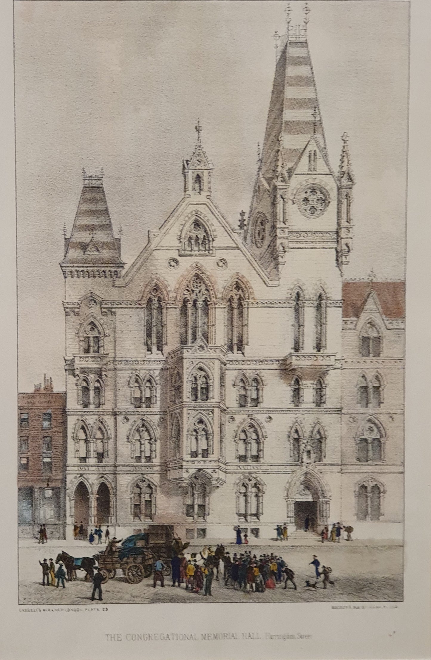The Congregational Meorial Hall, Farringdon Street Vintage Art Print - 103773