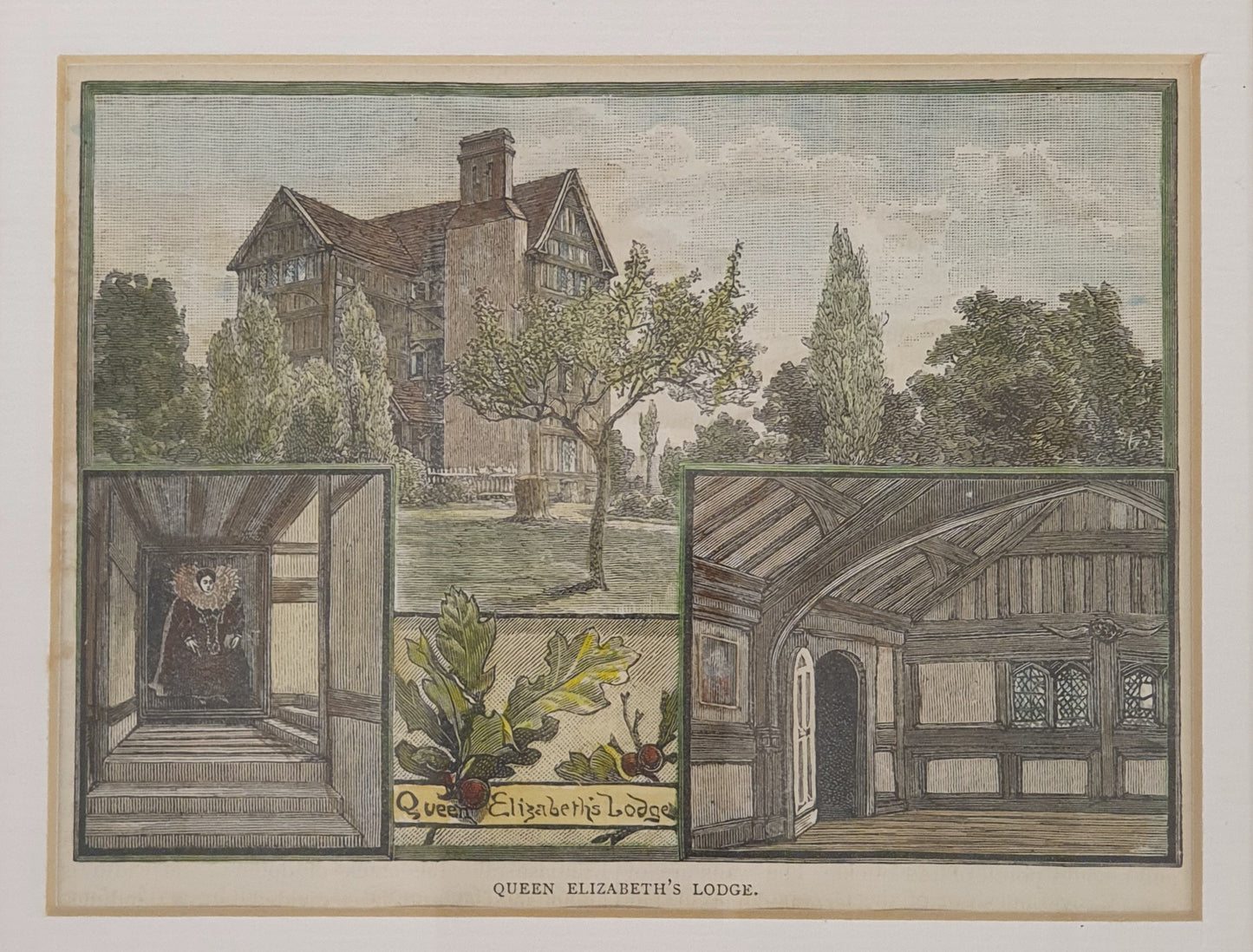 Queen Elizabeths Lodge Vintage Art Print - 103741