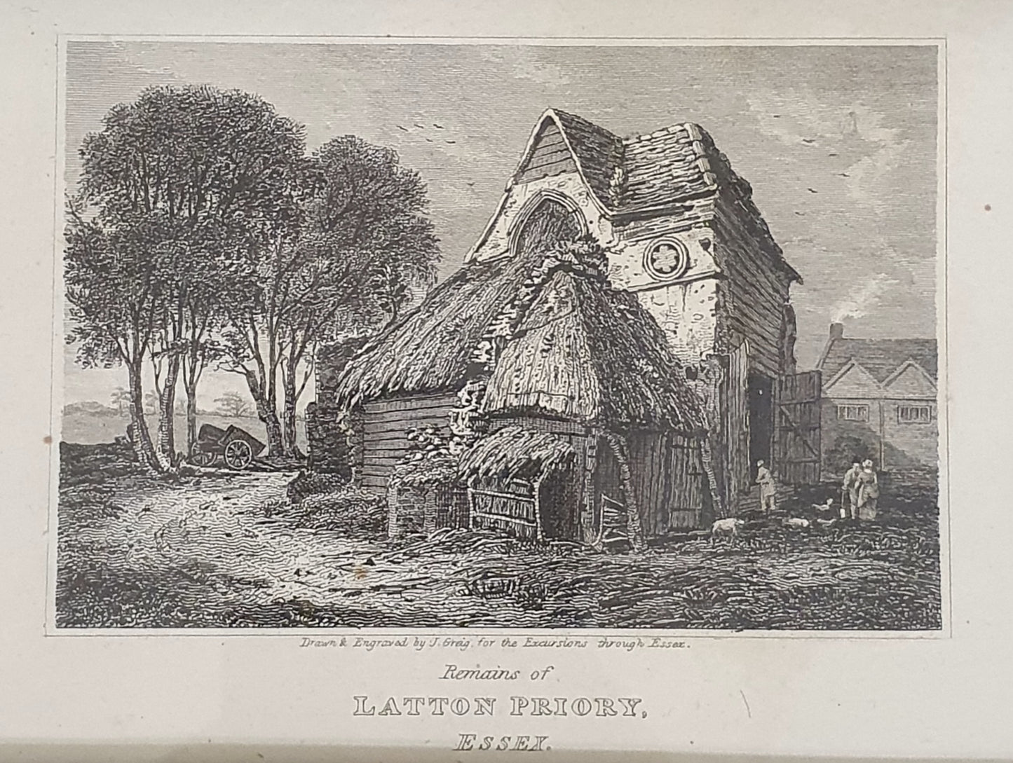 Remains of Latton Priory Vintage Art Print - 103766