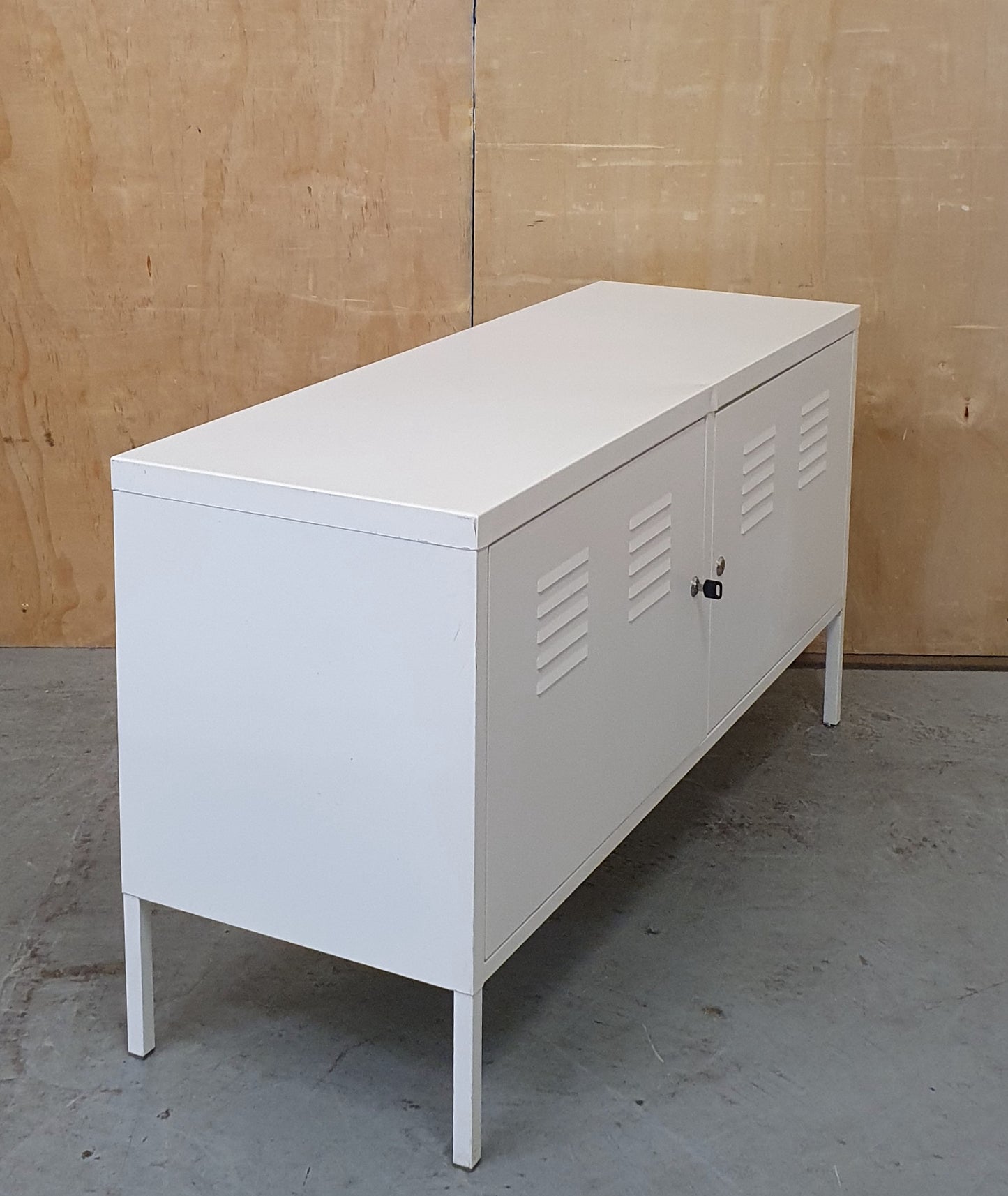 IKEA PS White Metal Lockable Cabinet - 104317