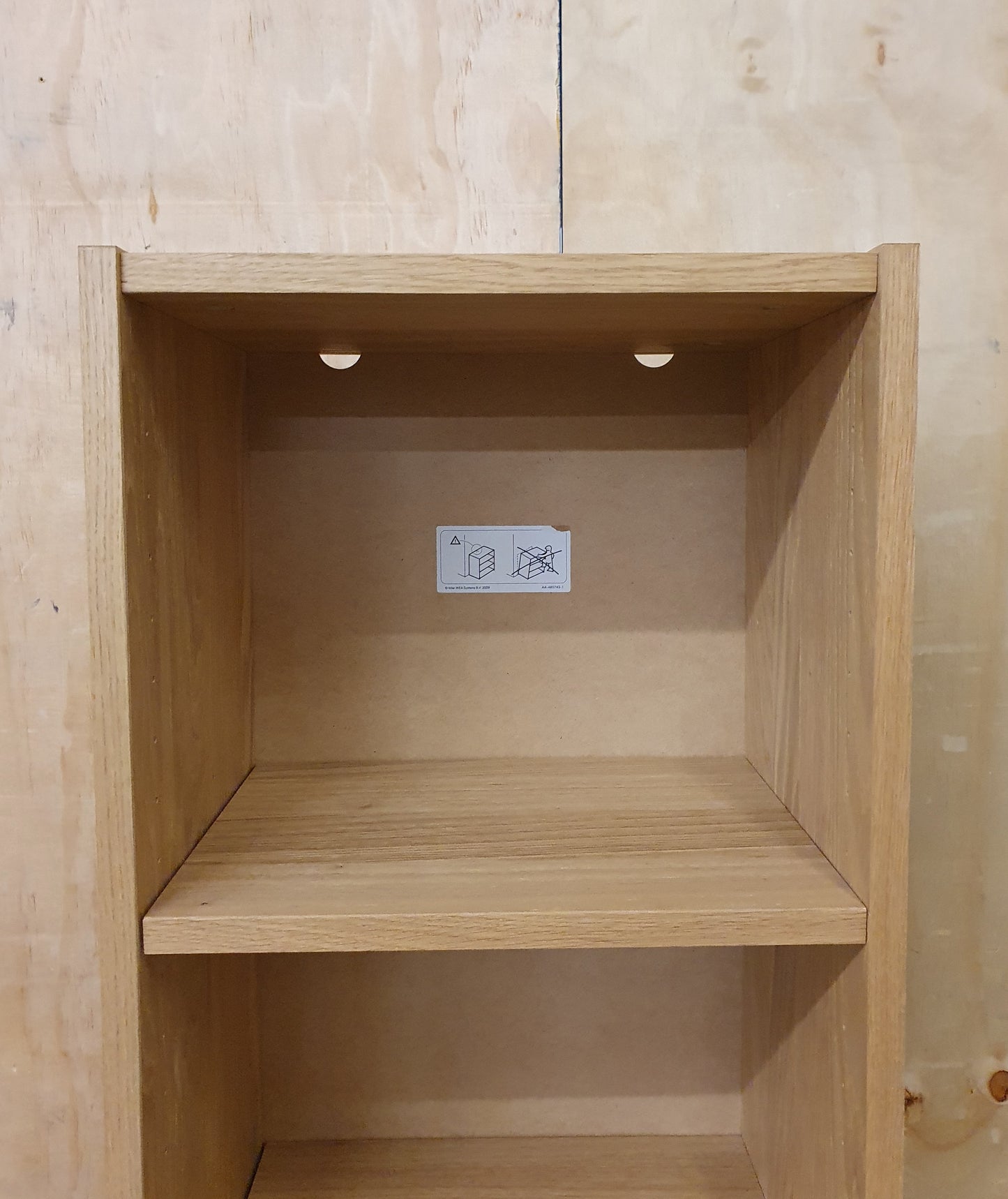 IKEA BILLY Small 2 Shelf Wood Bookcase - 103863