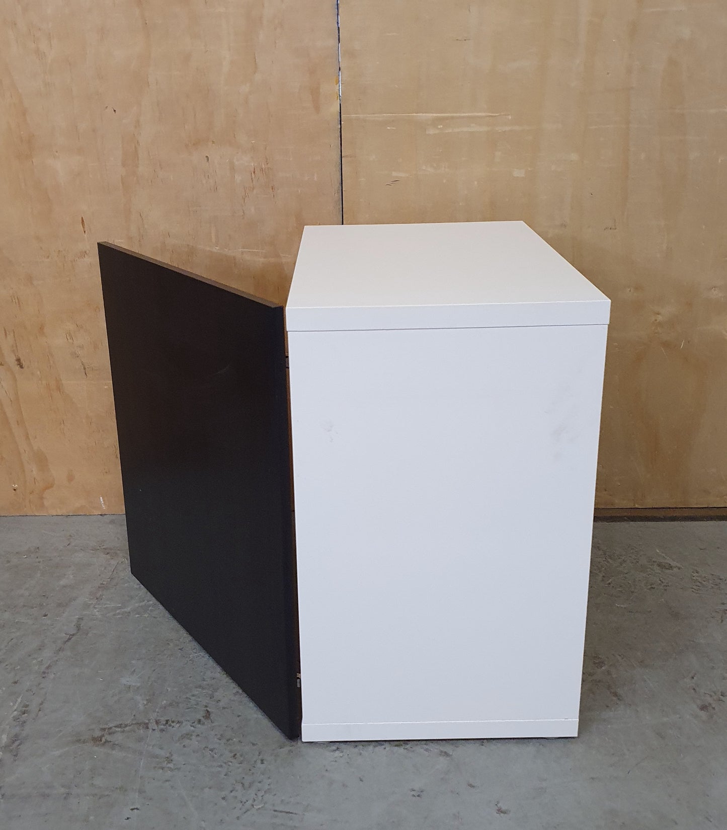 IKEA LAPPVIKEN 1 Door Black and White Cabinet - EL104563