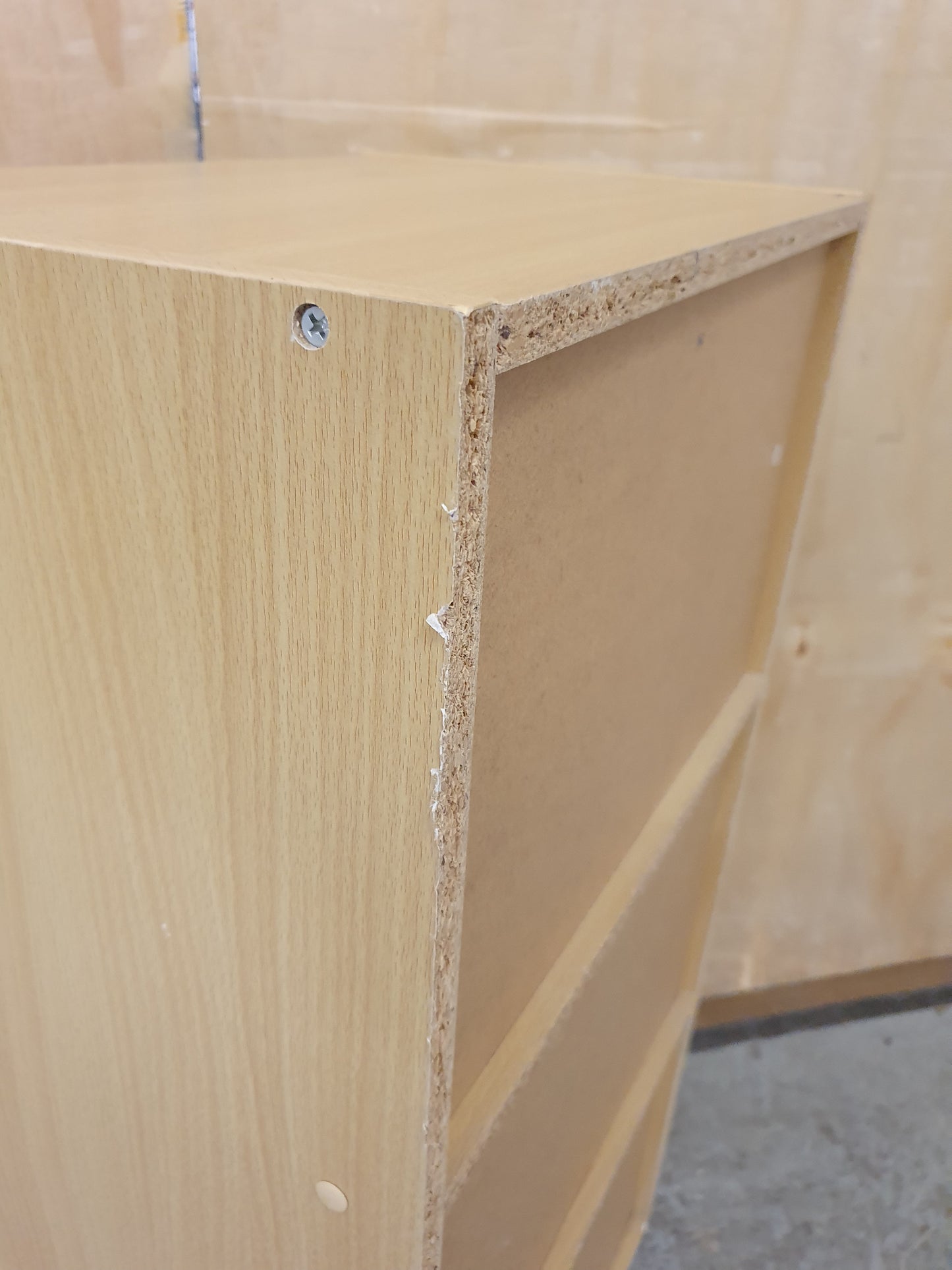 Small Wood 2 Shelf Bookcase - 130825-05