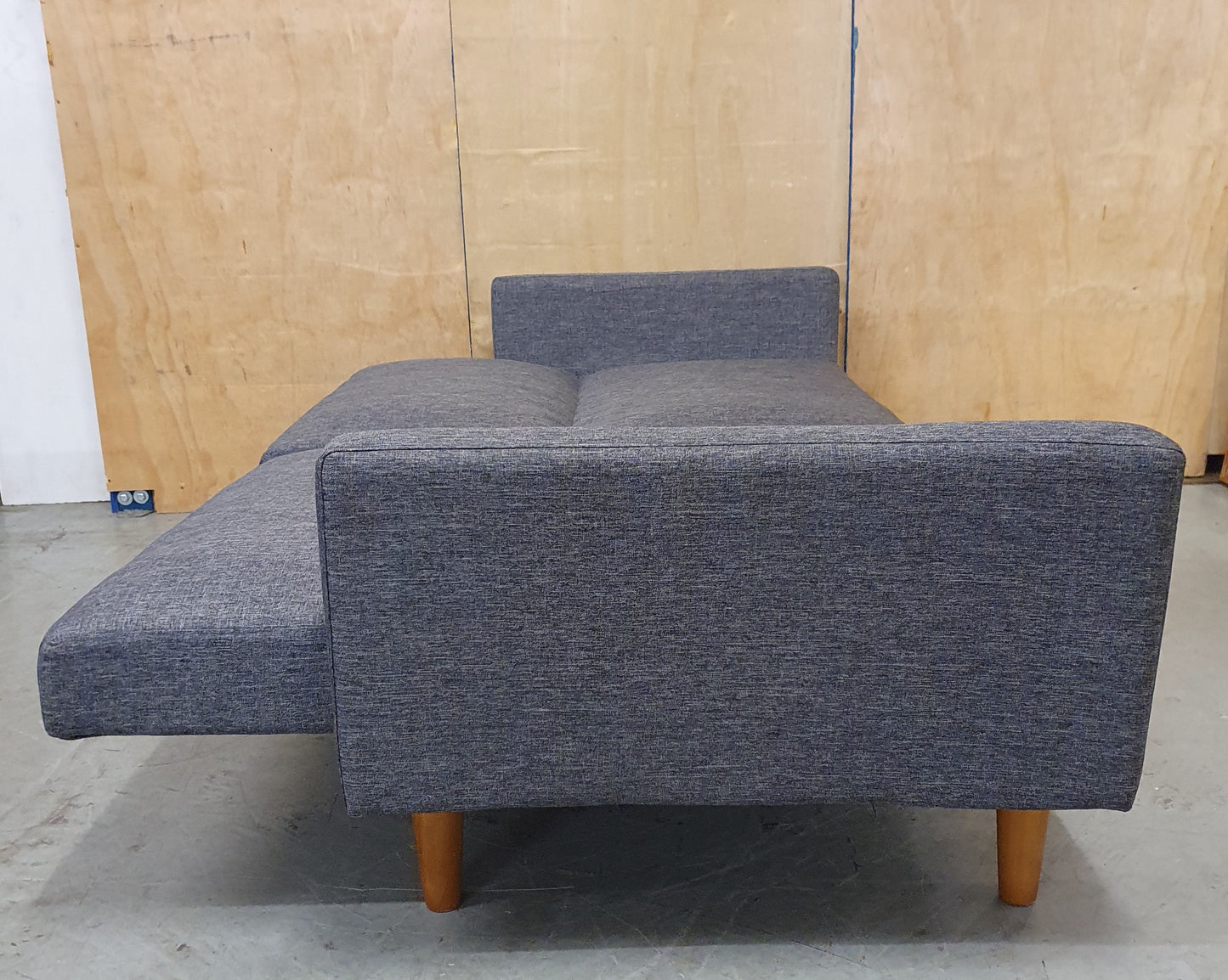Grey 2 Seater Clik-Clak Sofa Bed - 104868